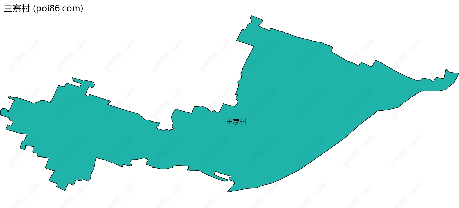 王寨村边界地图