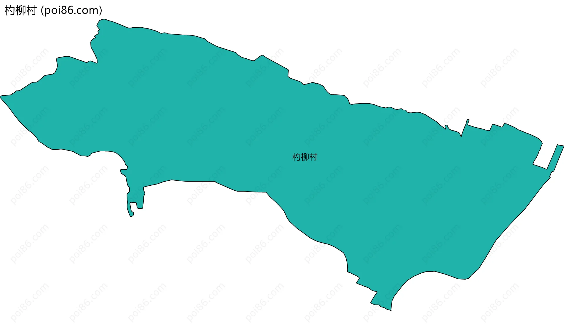 杓柳村边界地图