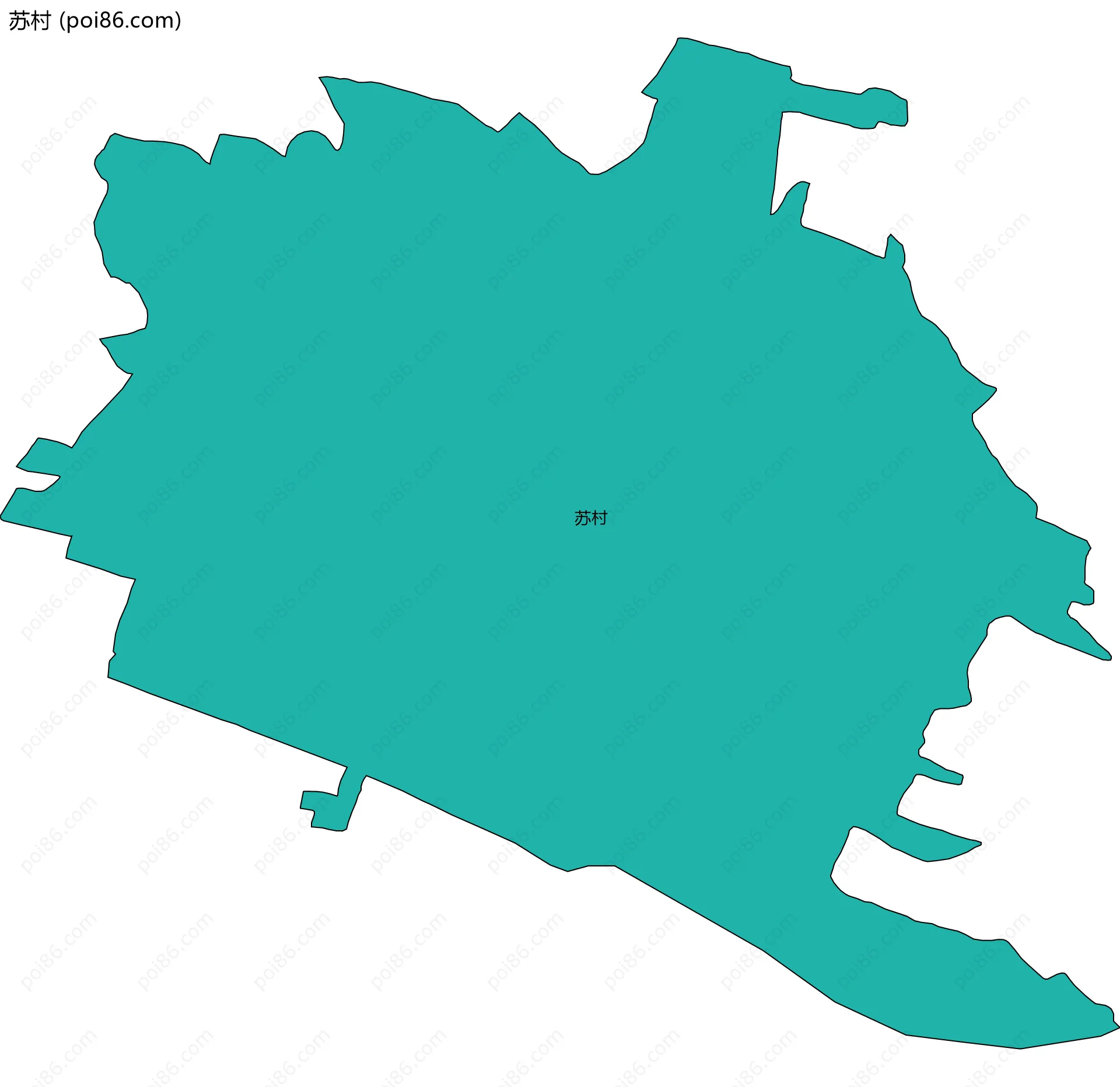 苏村边界地图