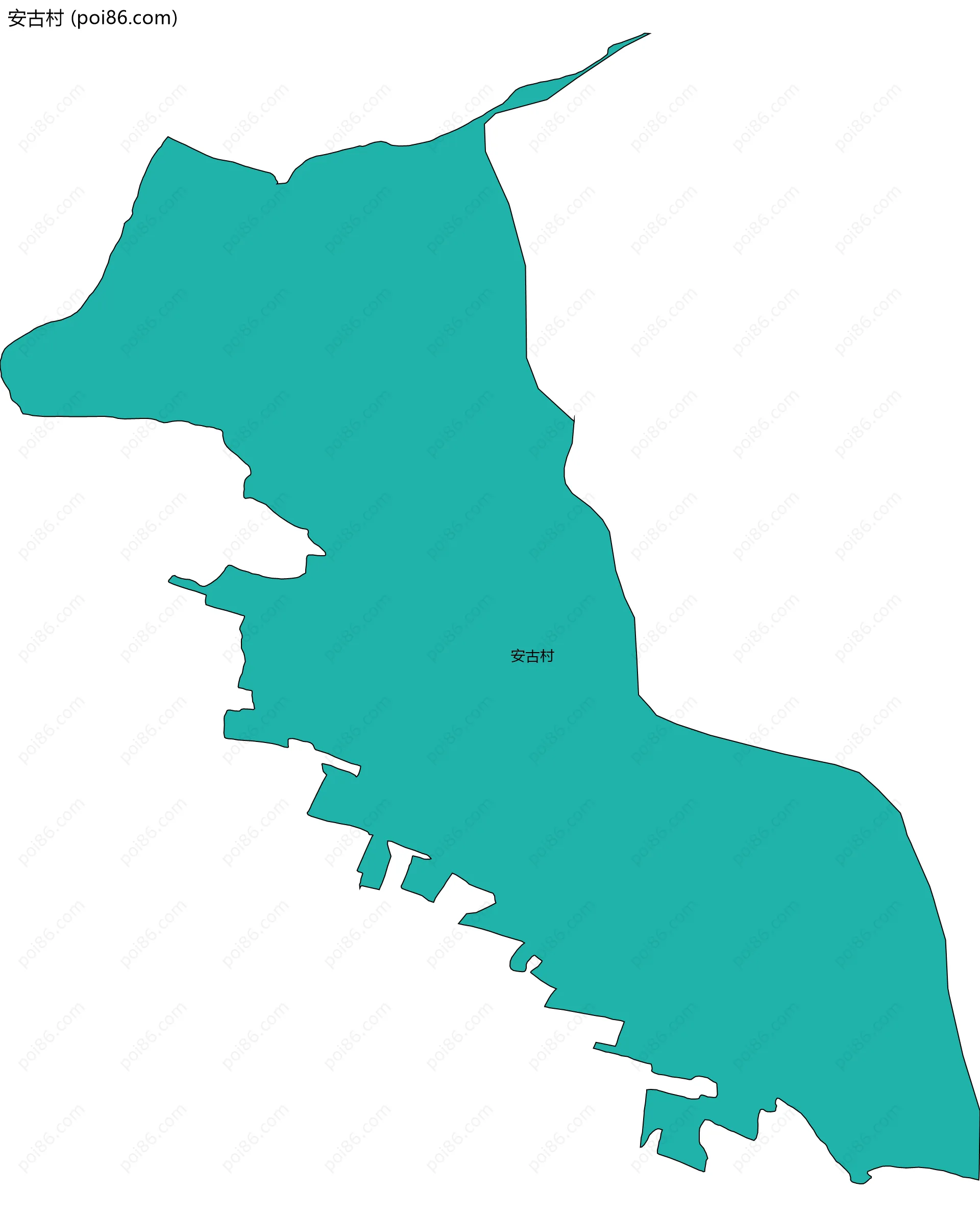 安古村边界地图