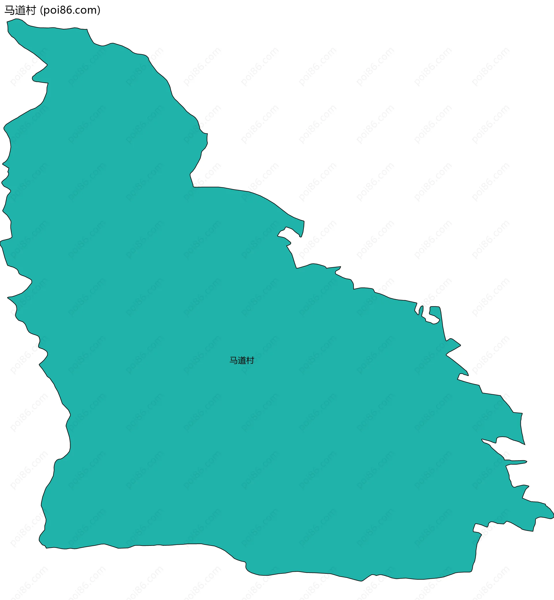 马道村边界地图