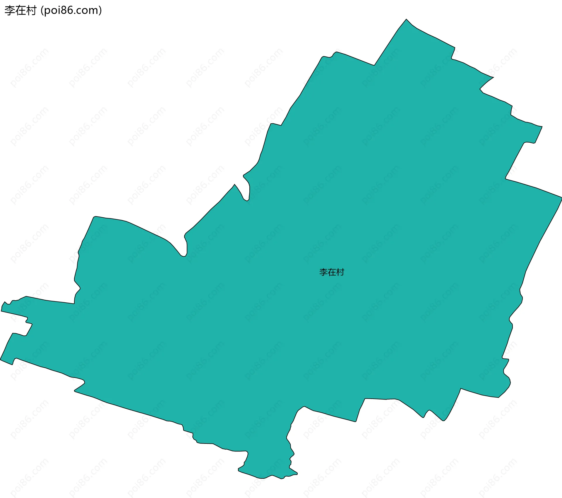 李在村边界地图