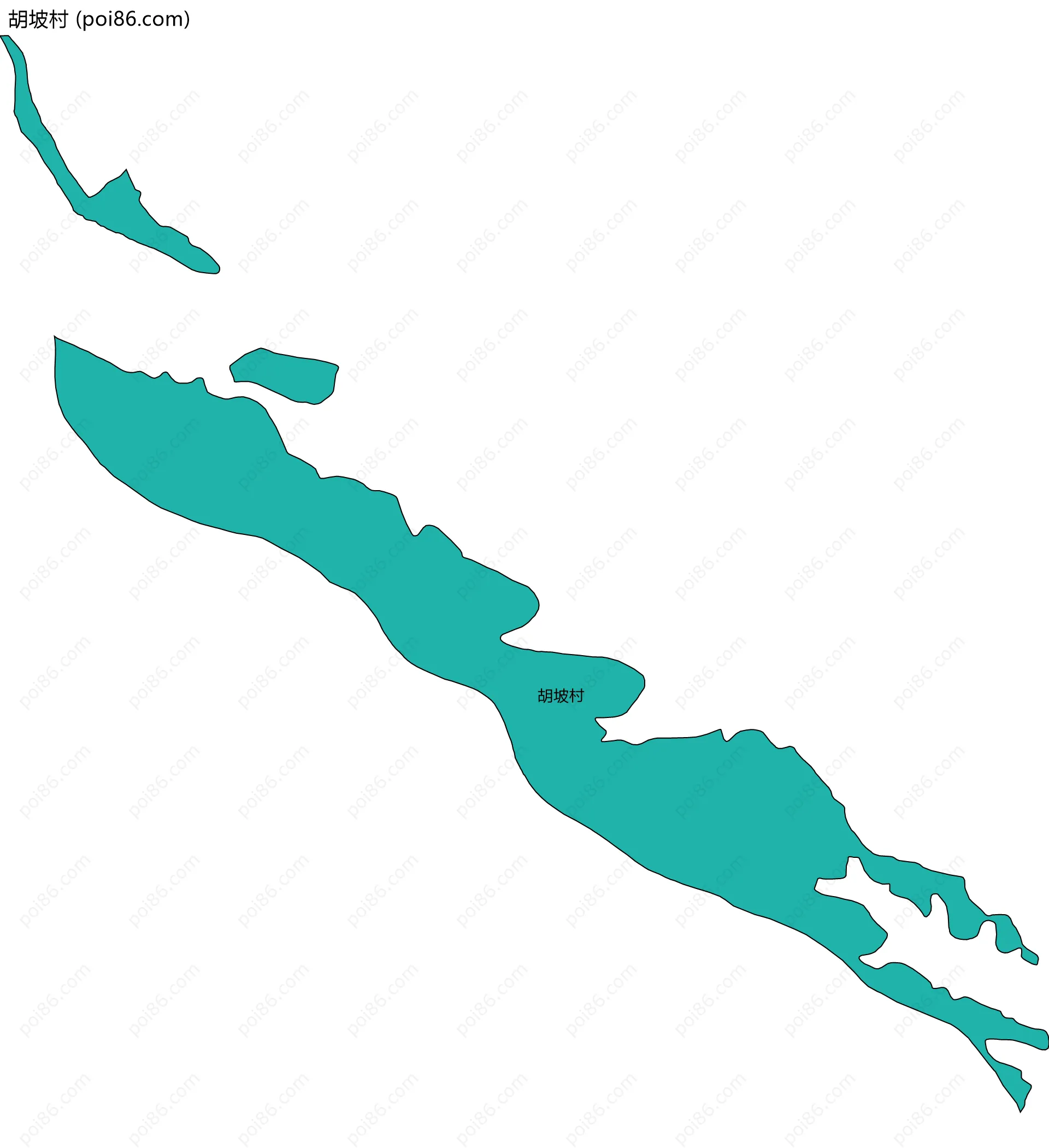 胡坡村边界地图