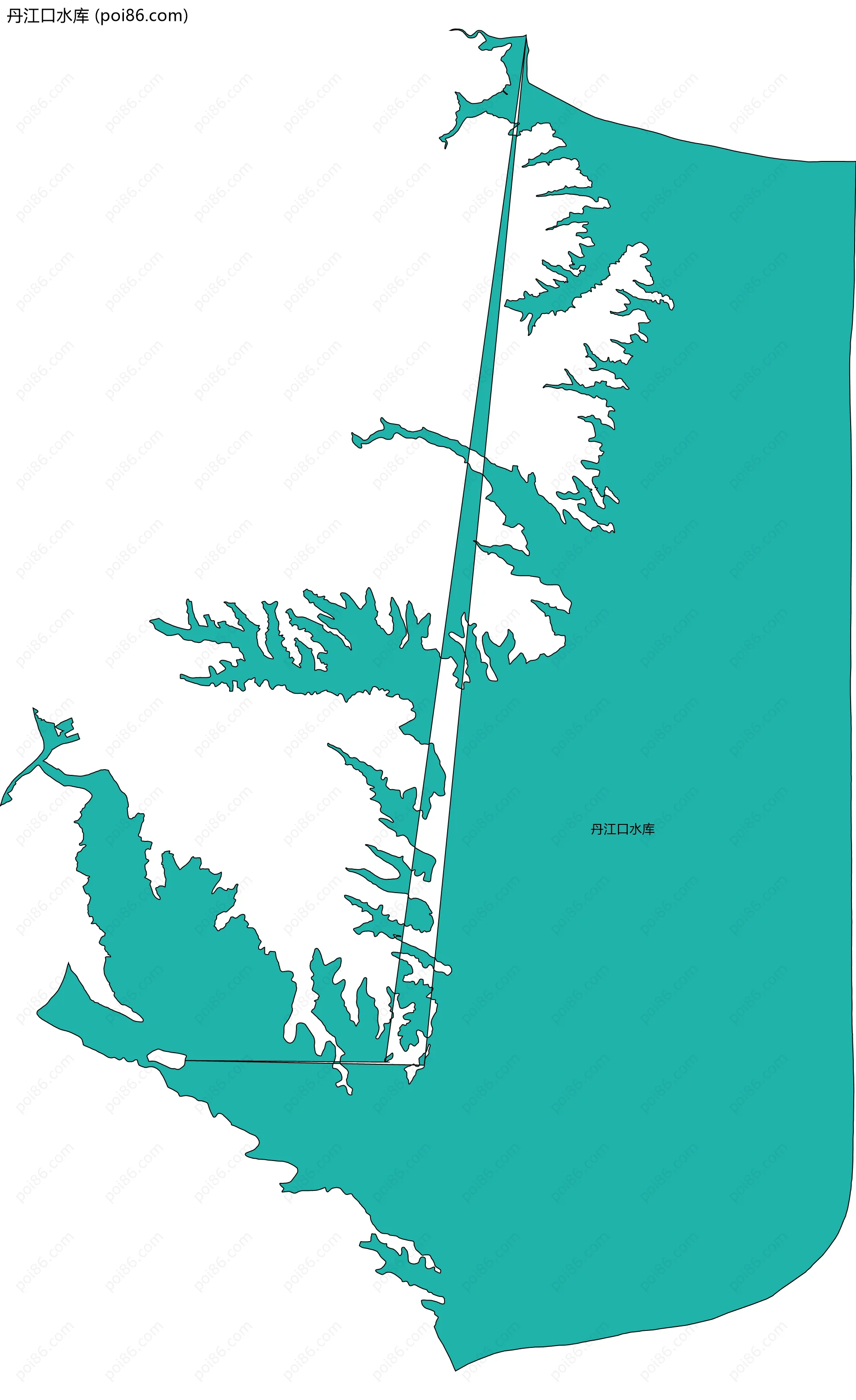 丹江口水库边界地图