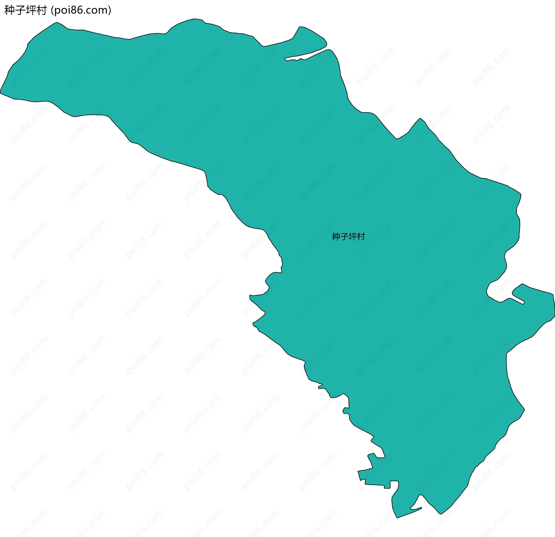 种子坪村边界地图