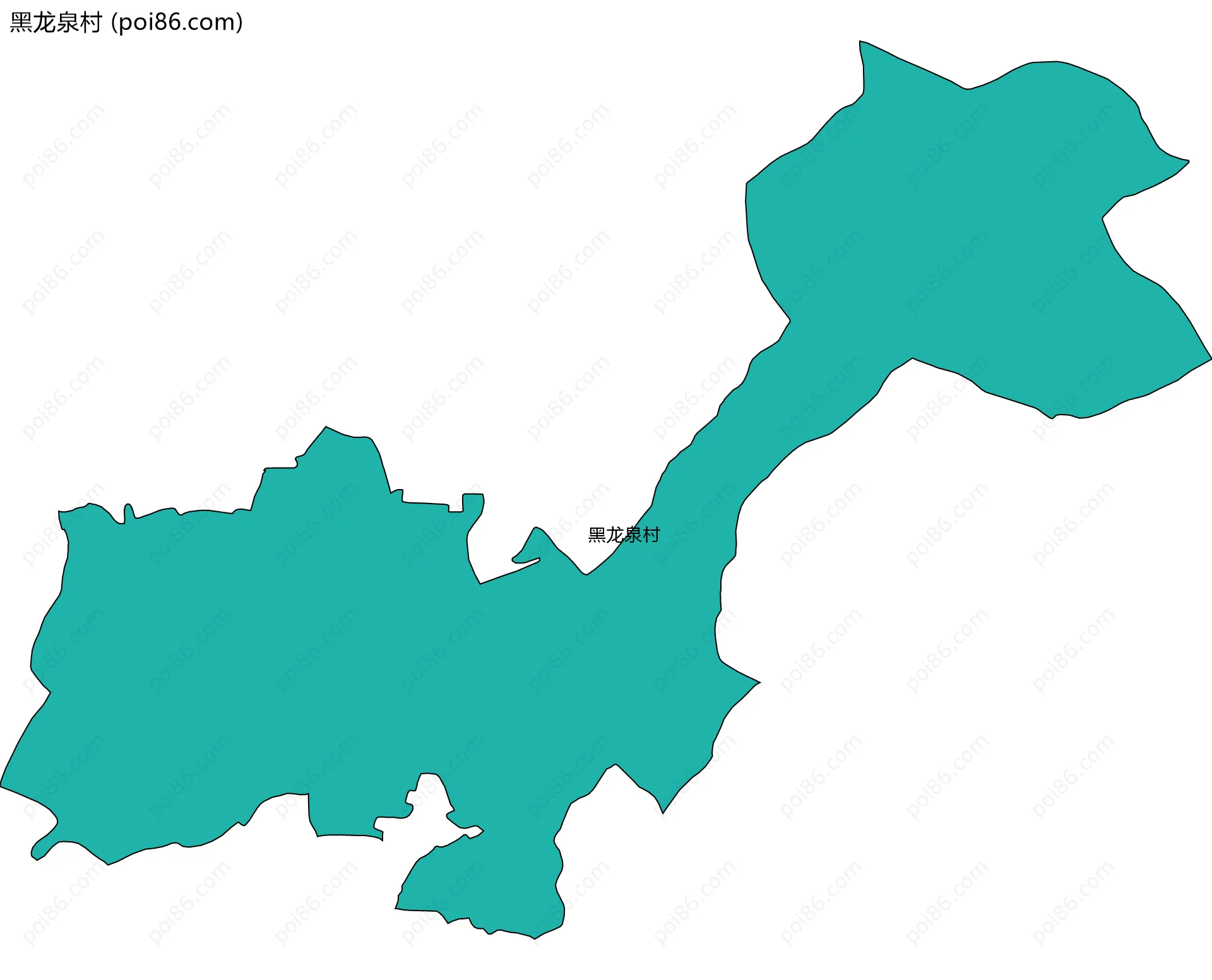 黑龙泉村边界地图