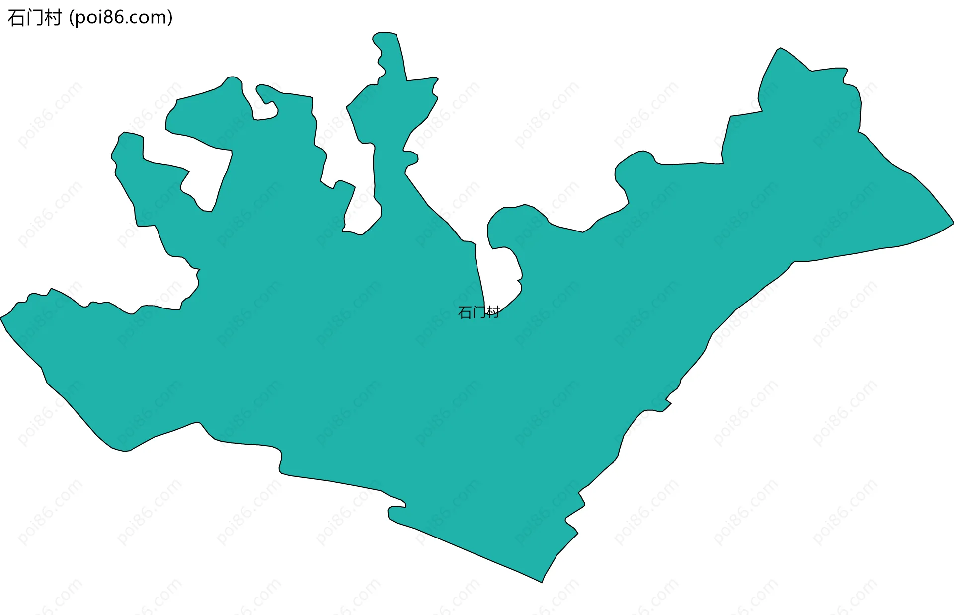 石门村边界地图