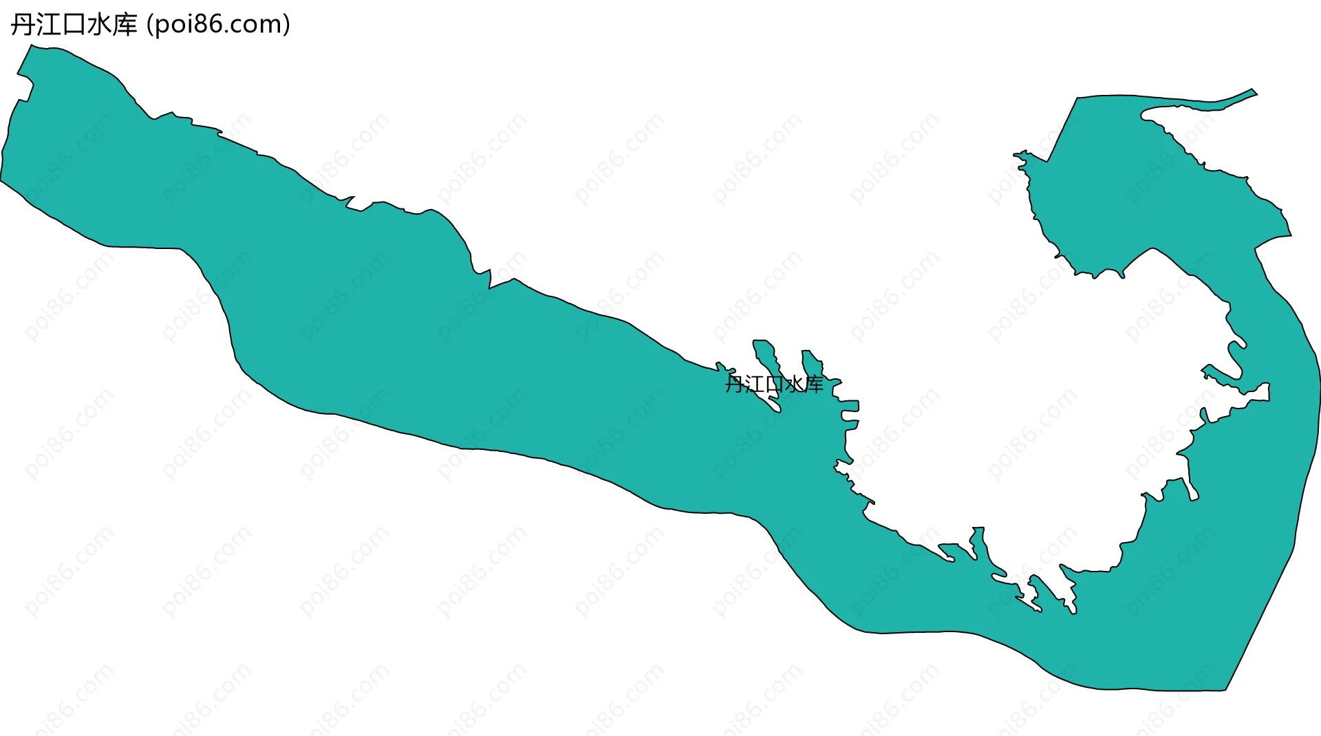 丹江口水库边界地图