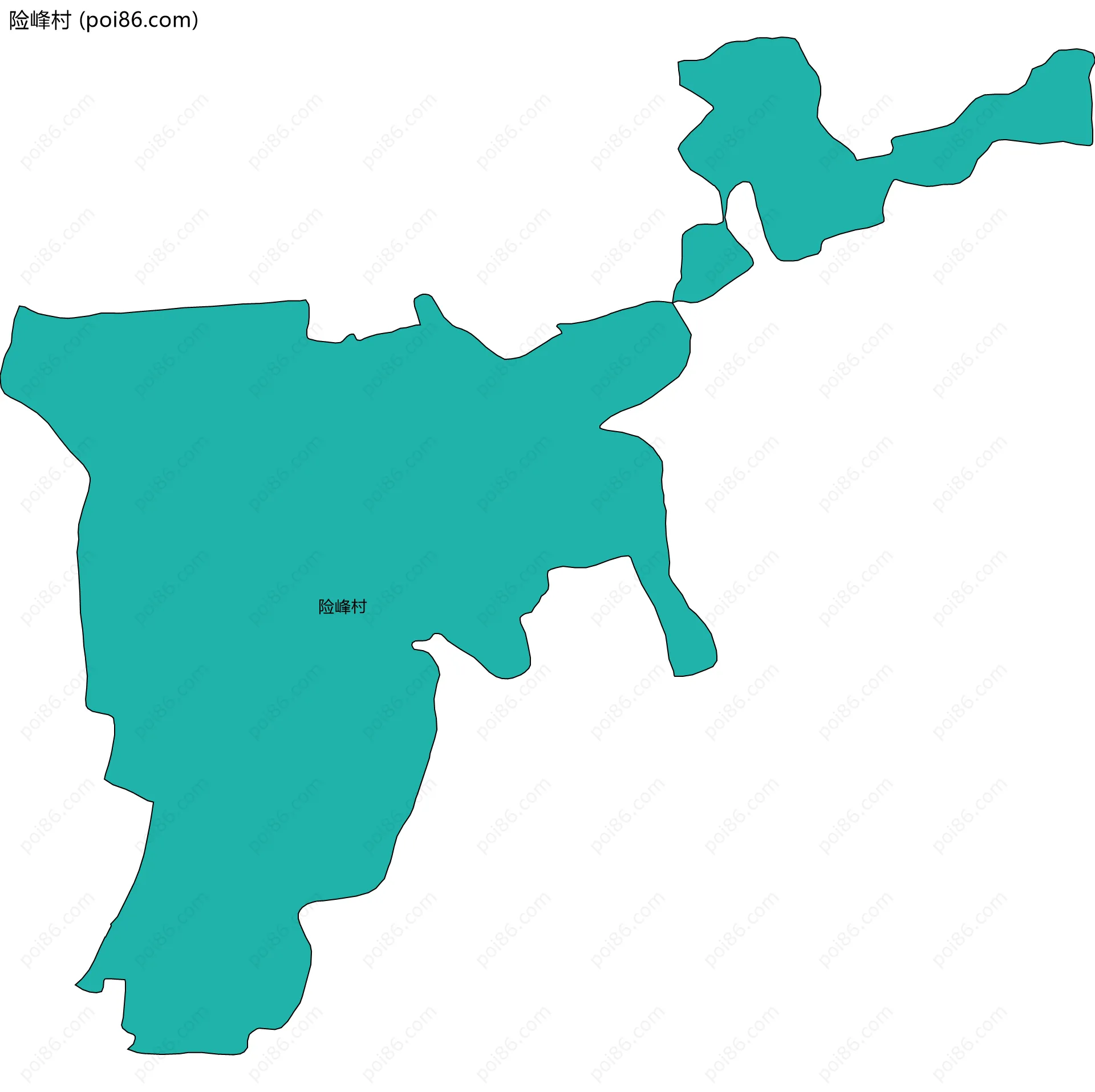 险峰村边界地图