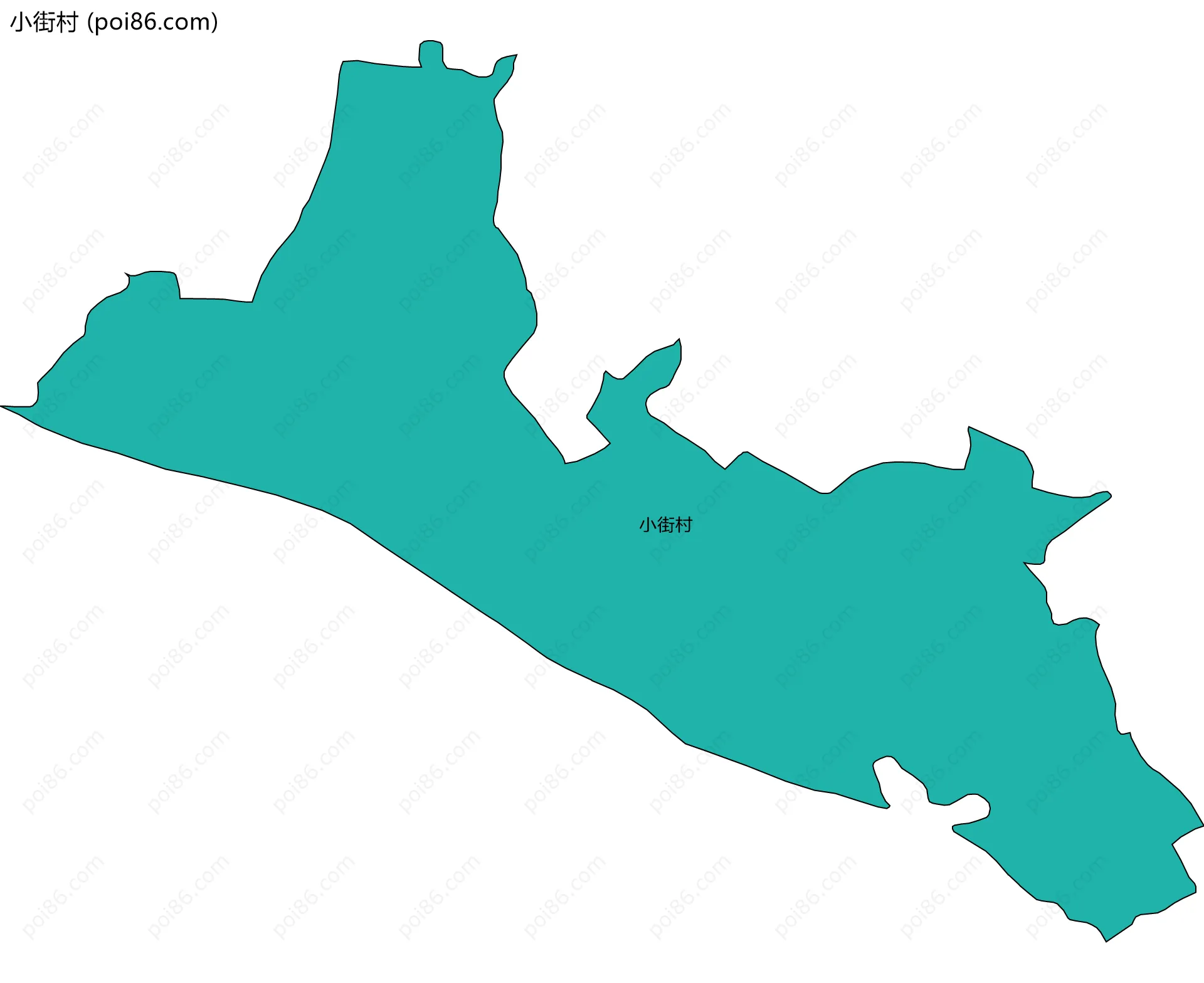 小街村边界地图
