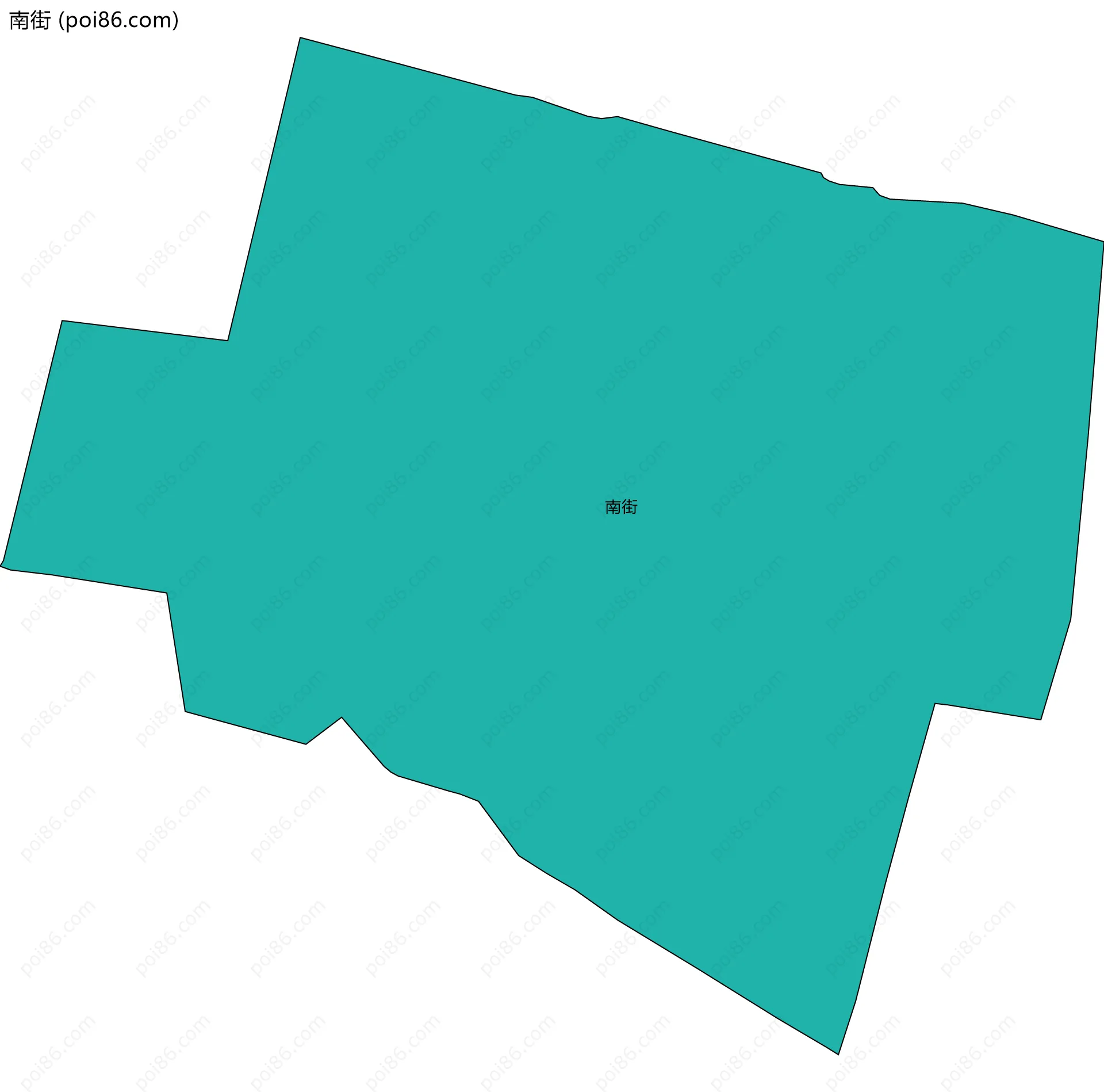 南街边界地图