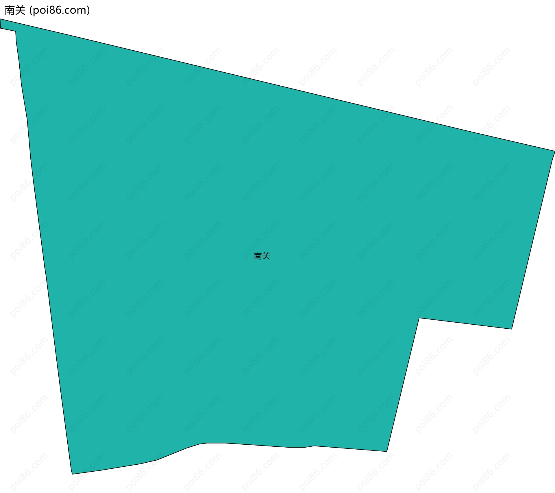 南关边界地图