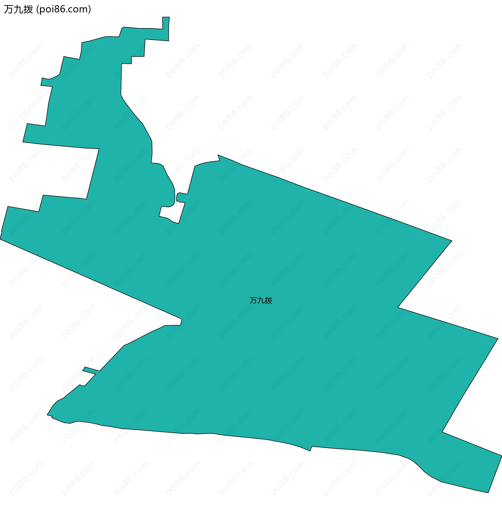 万九拨边界地图