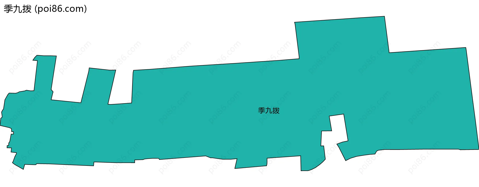 季九拨边界地图