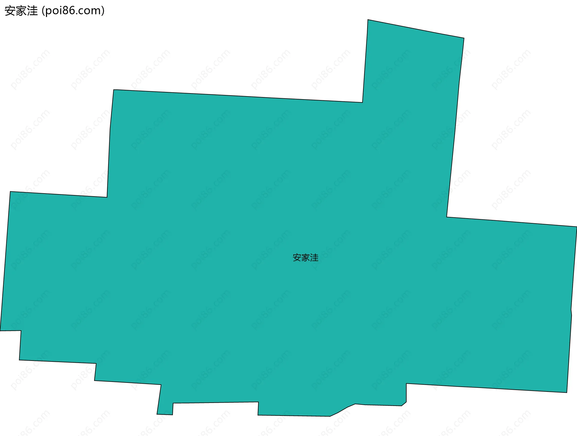 安家洼边界地图