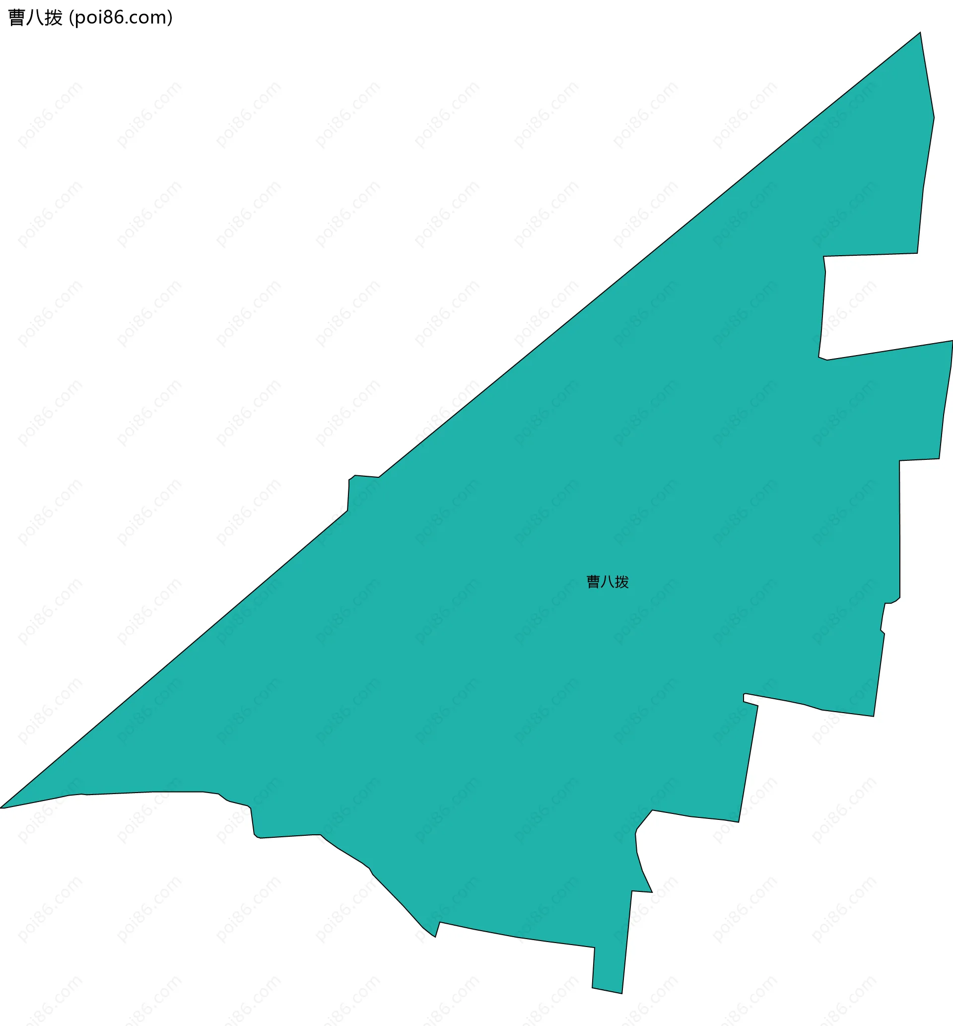 曹八拨边界地图