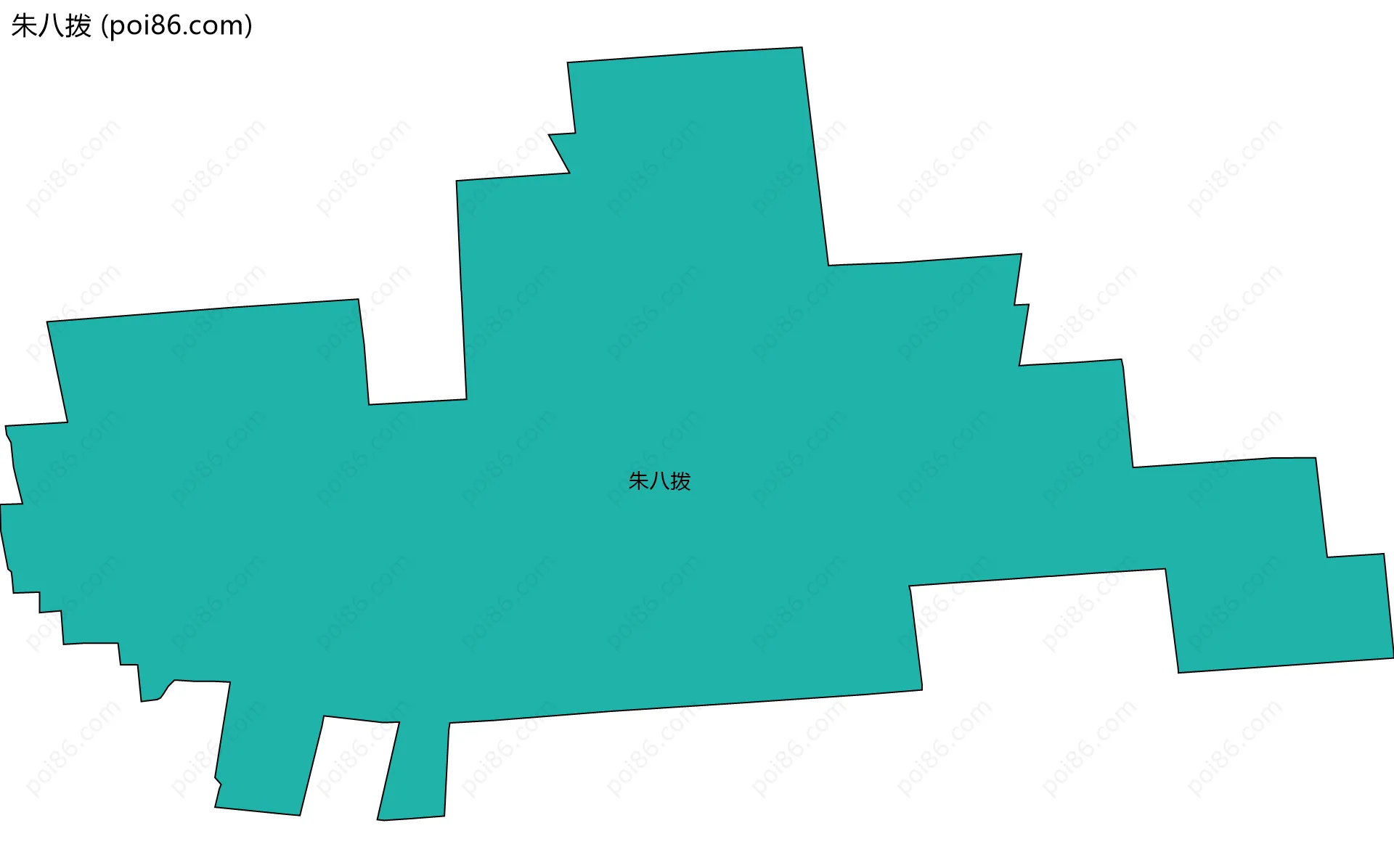 朱八拨边界地图