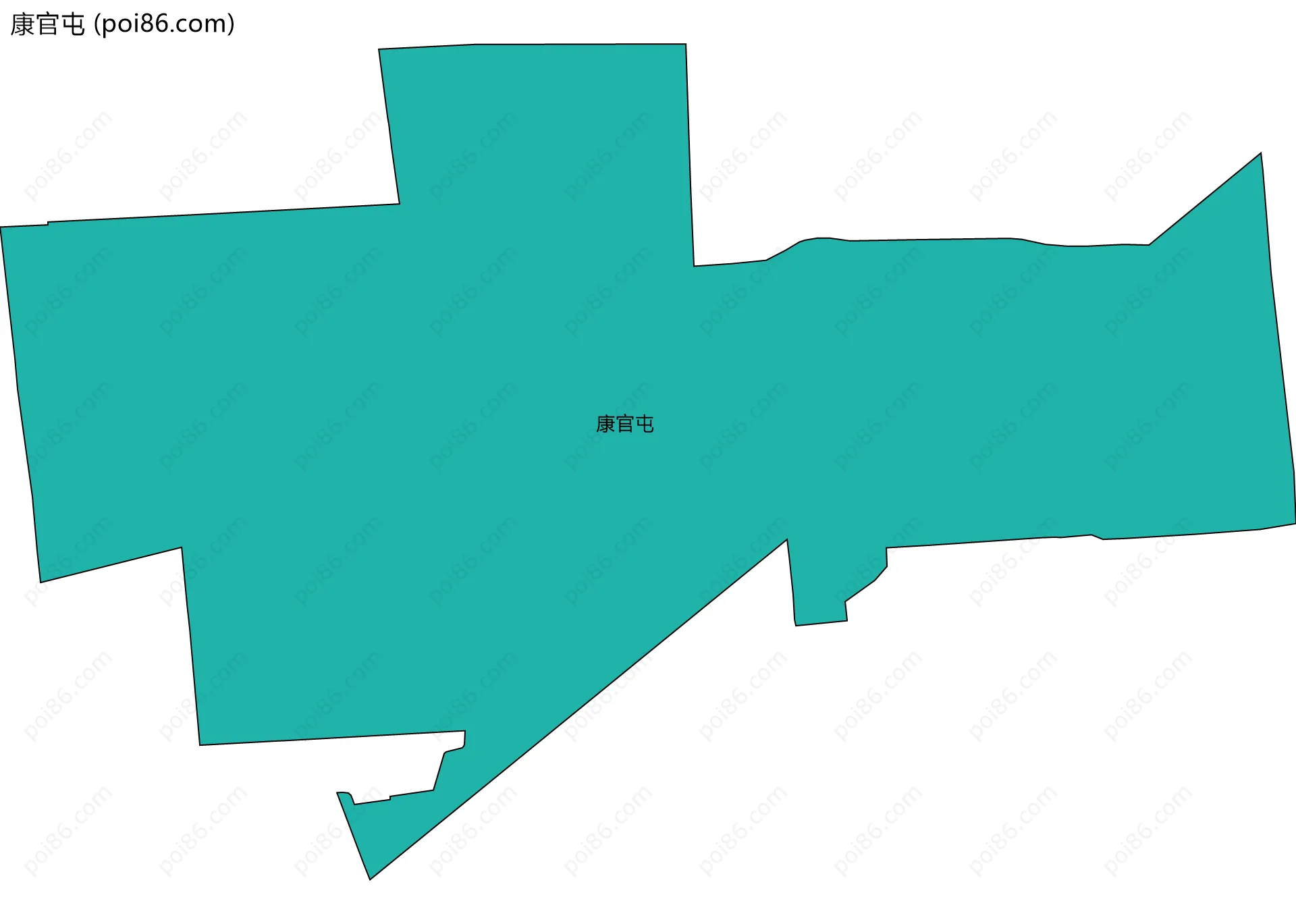 康官屯边界地图