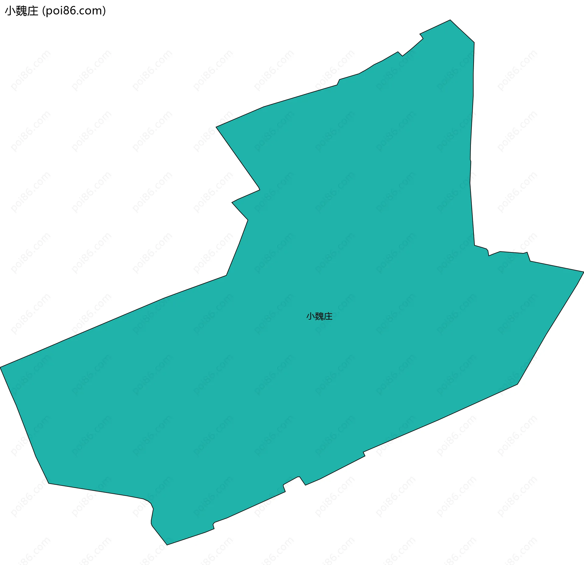 小魏庄边界地图