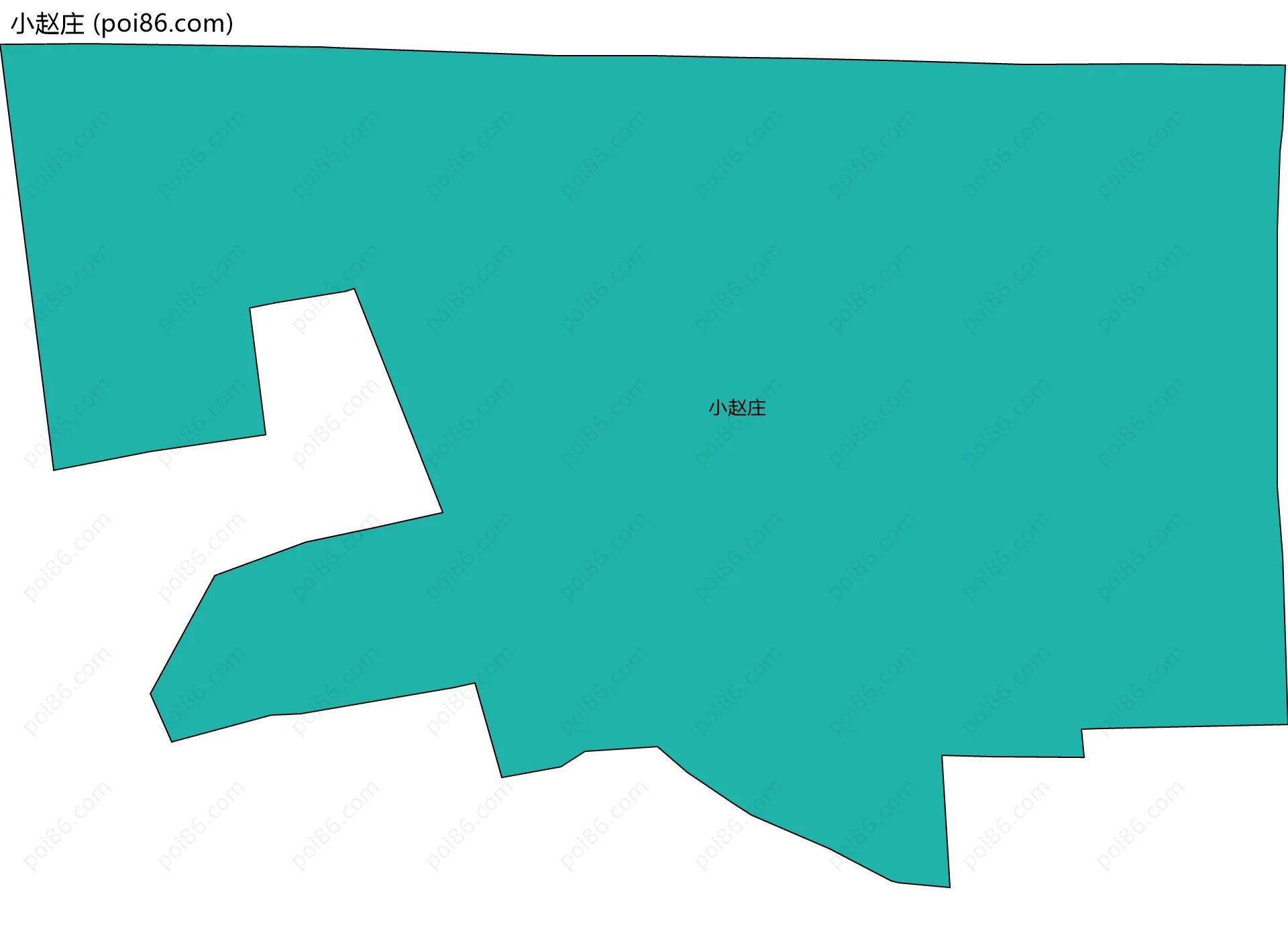小赵庄边界地图
