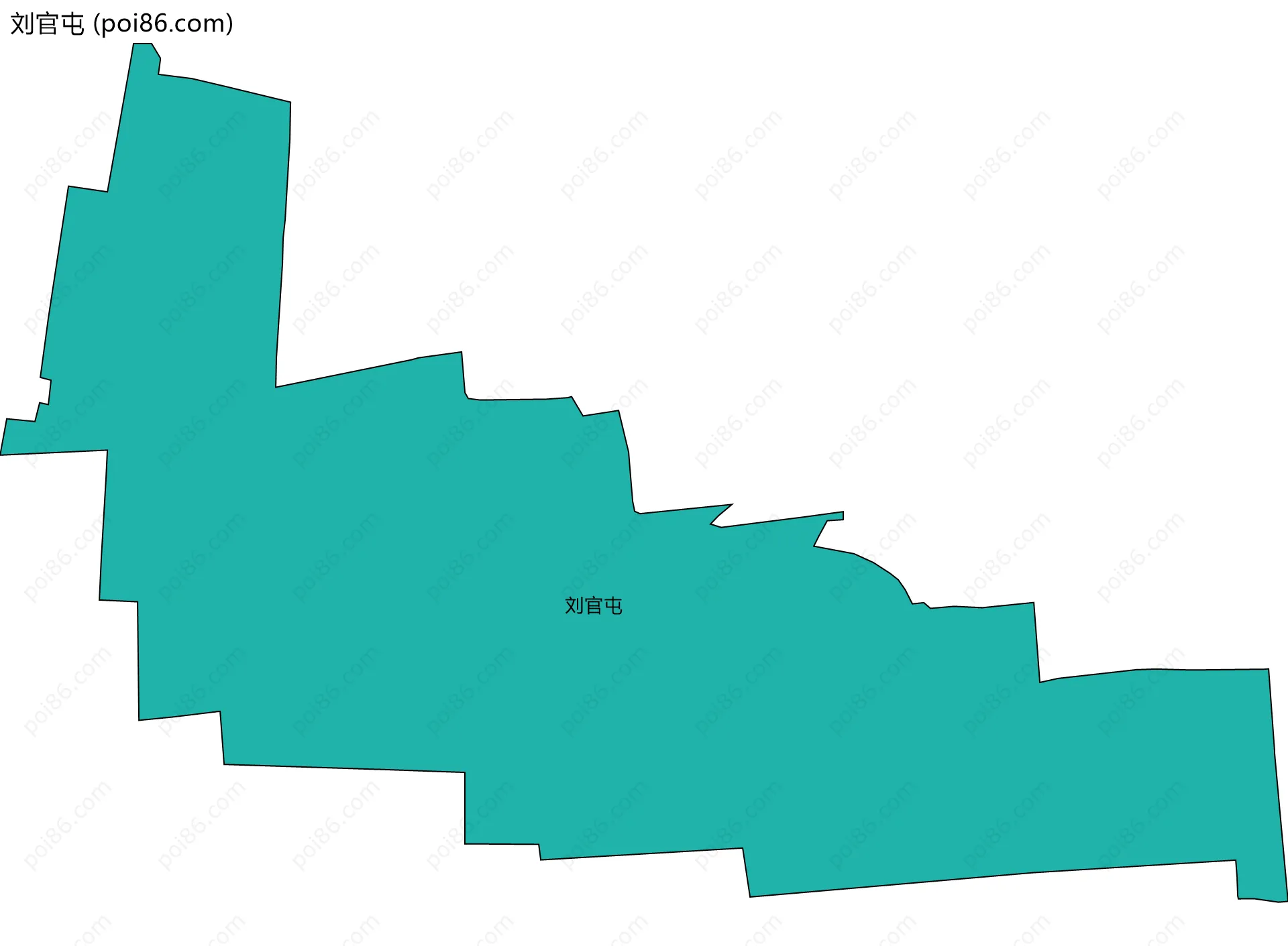 刘官屯边界地图