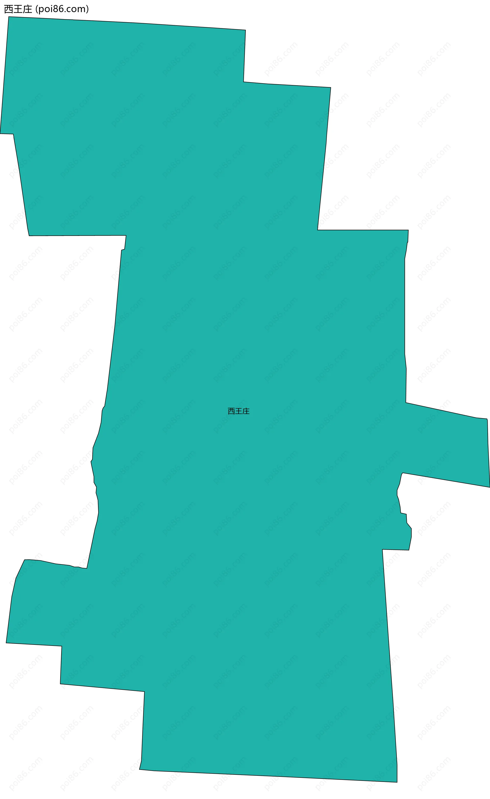 西王庄边界地图