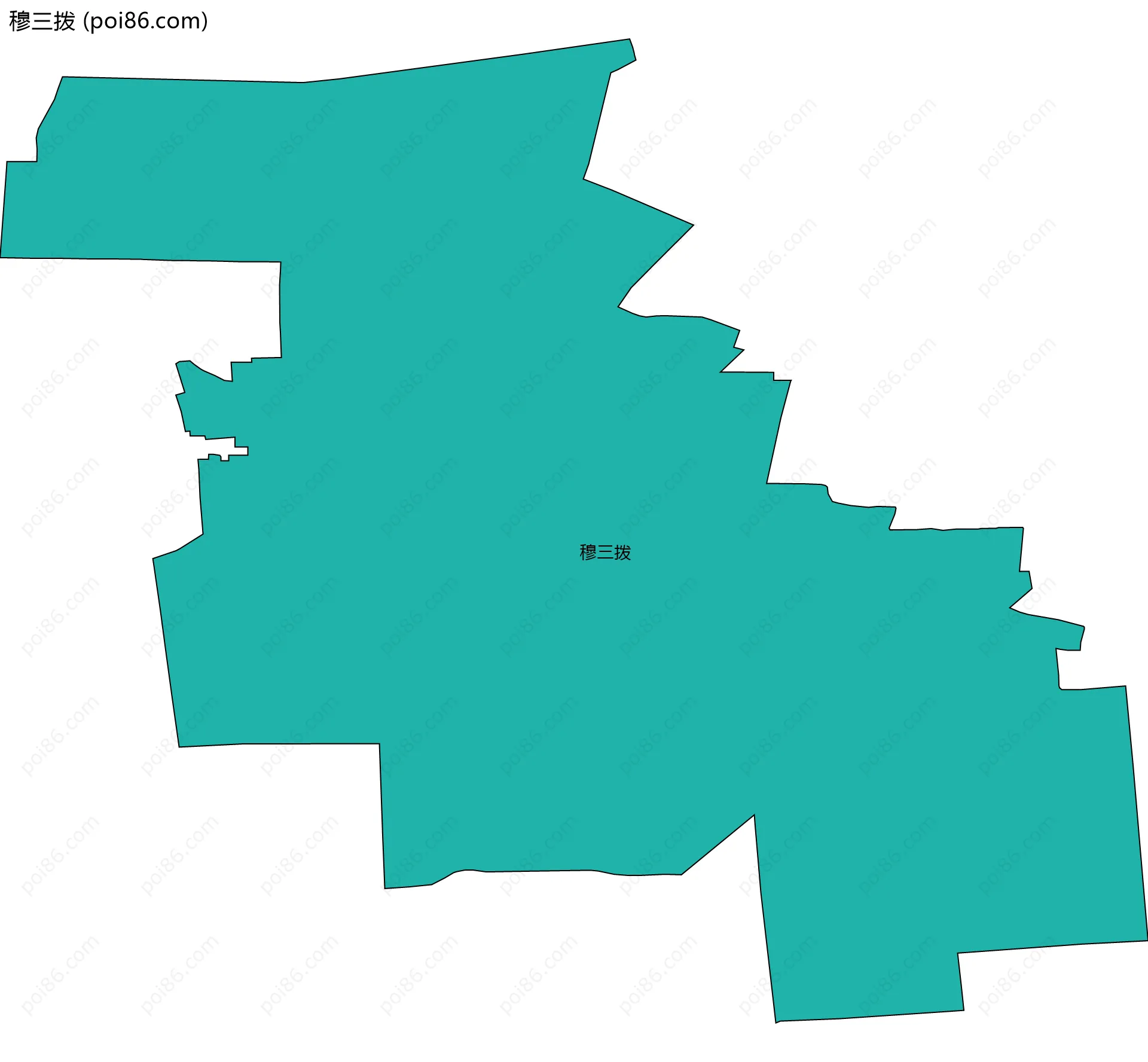 穆三拨边界地图