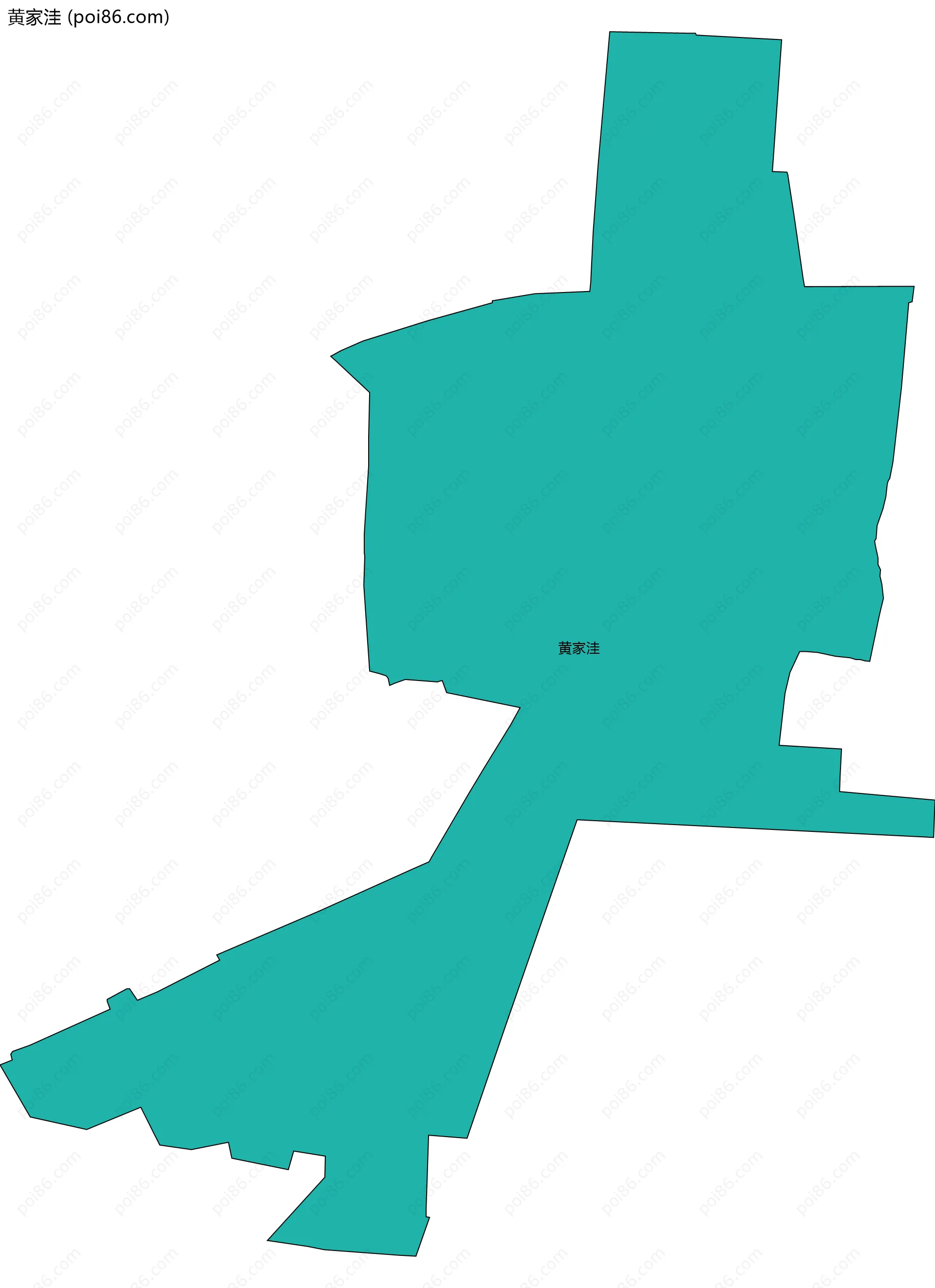 黄家洼边界地图