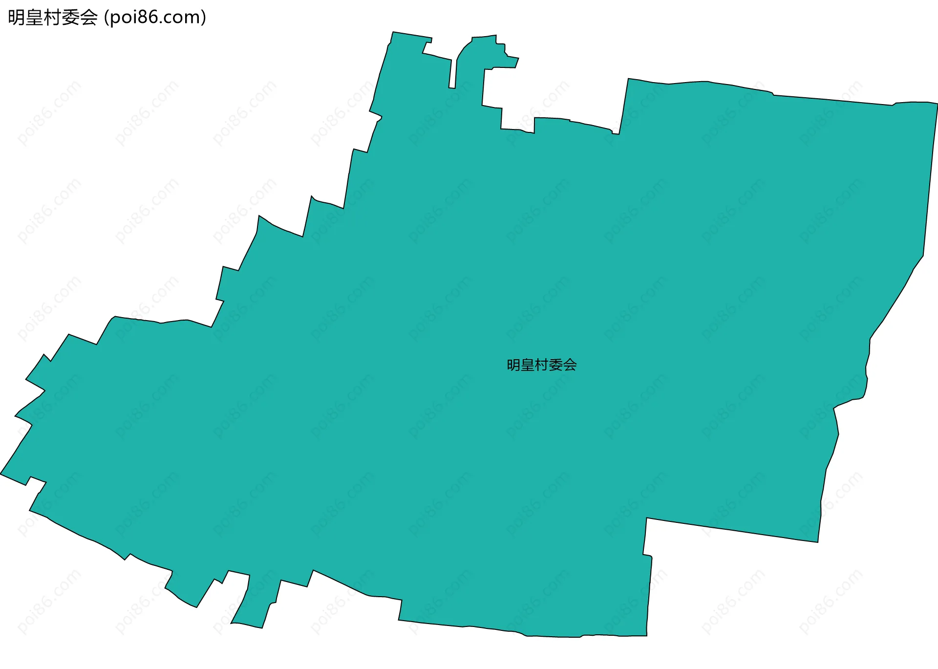 明皇村委会边界地图