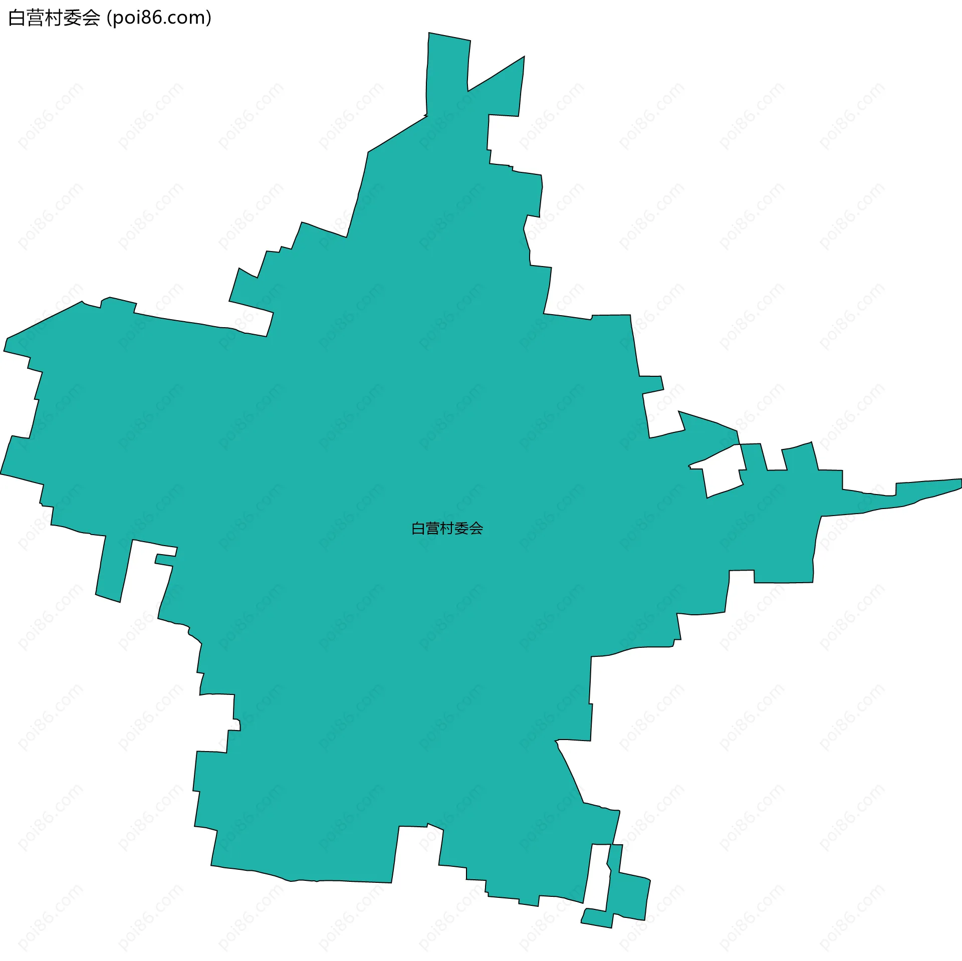 白营村委会边界地图