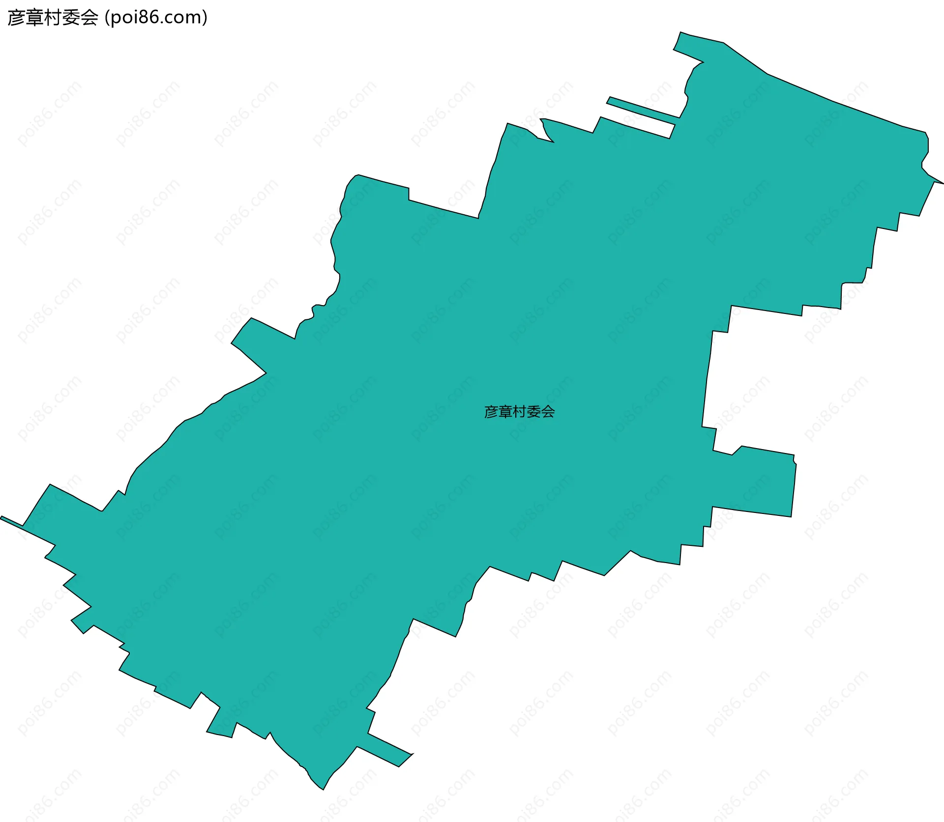 彦章村委会边界地图