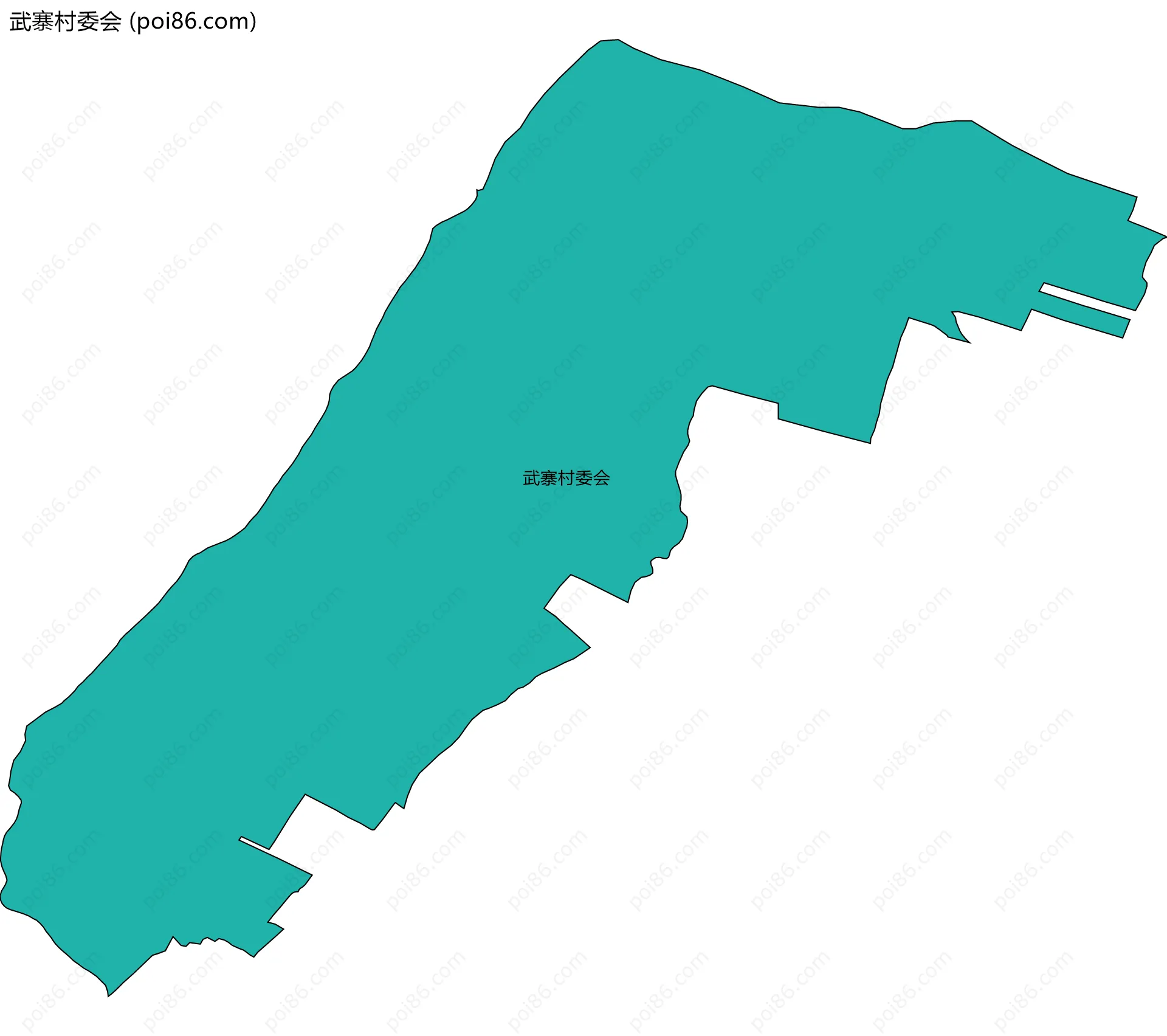 武寨村委会边界地图