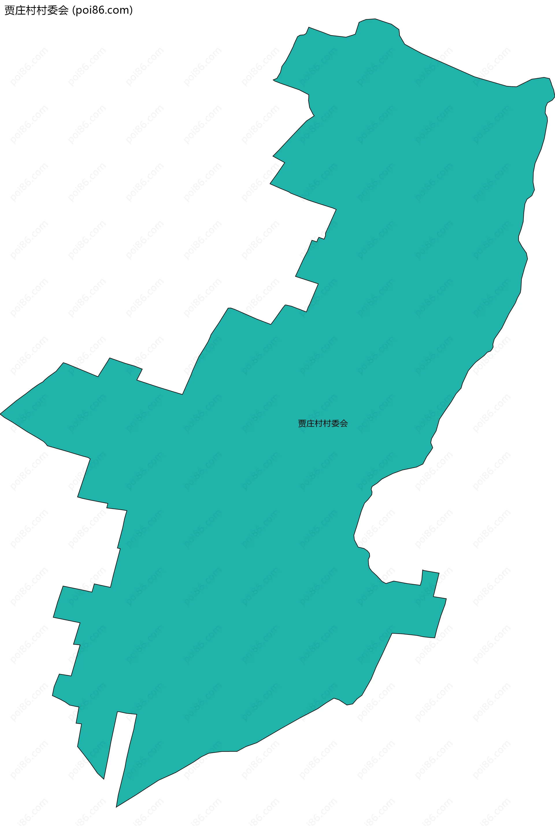 贾庄村村委会边界地图