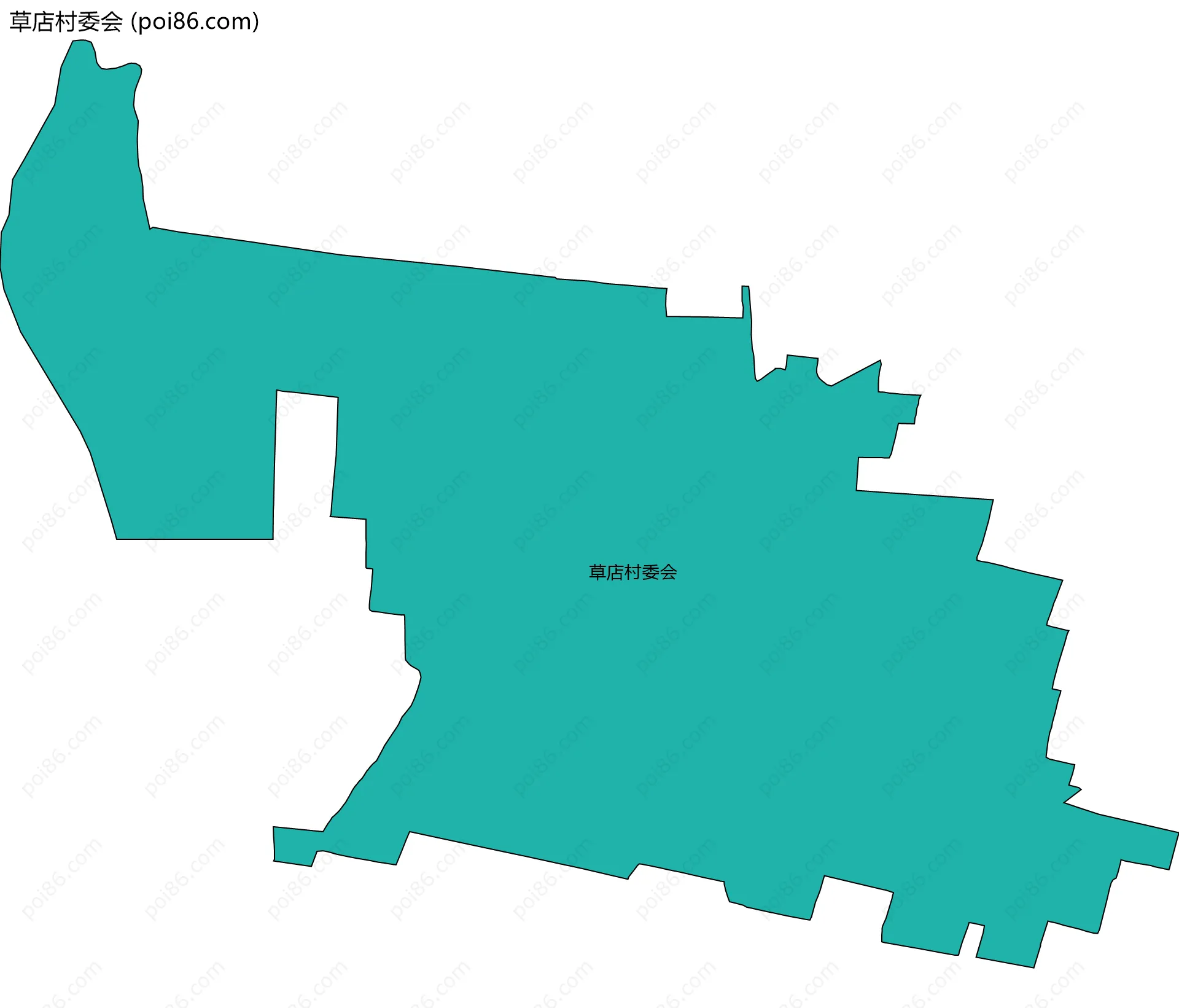 草店村委会边界地图