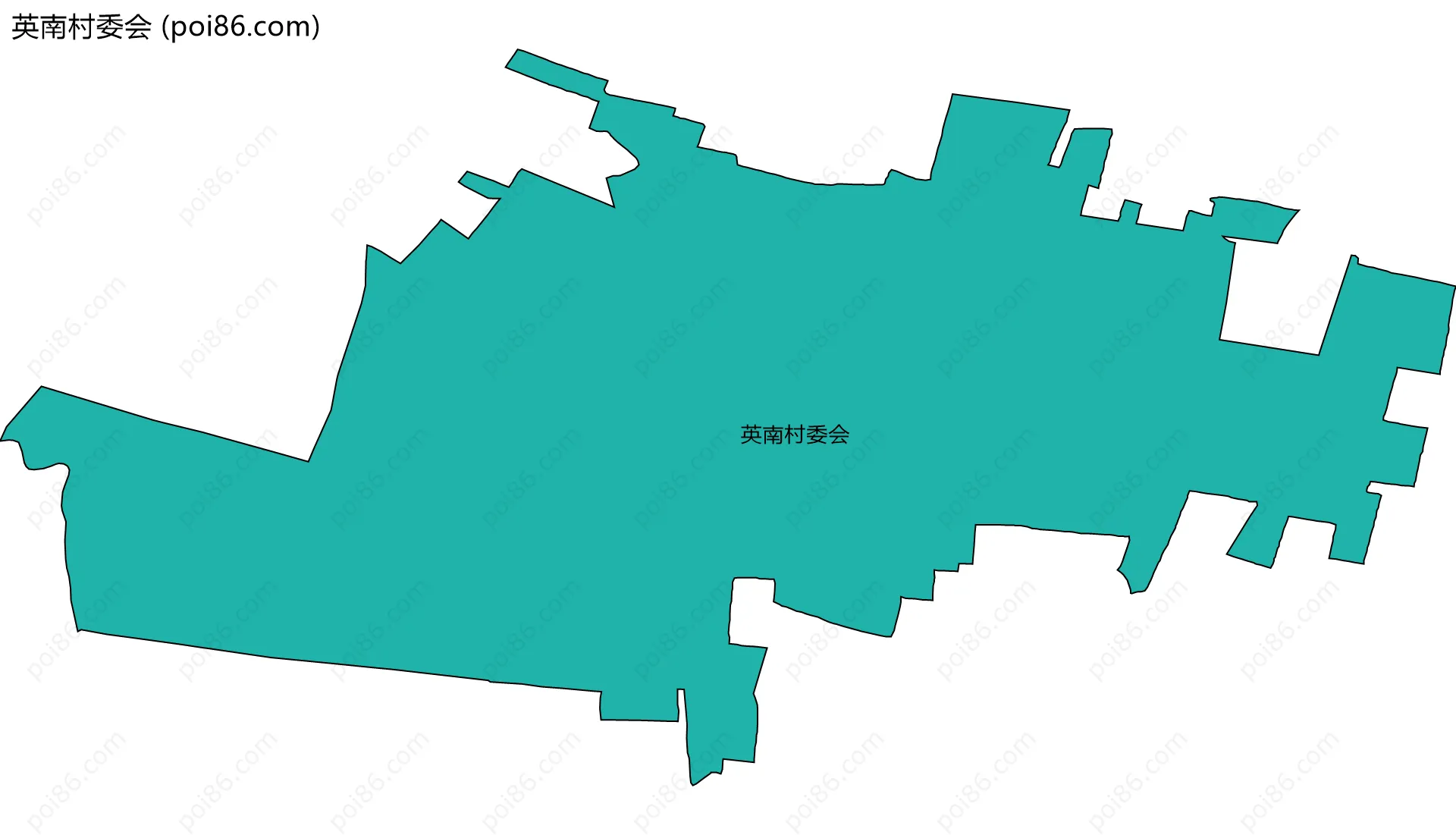 英南村委会边界地图