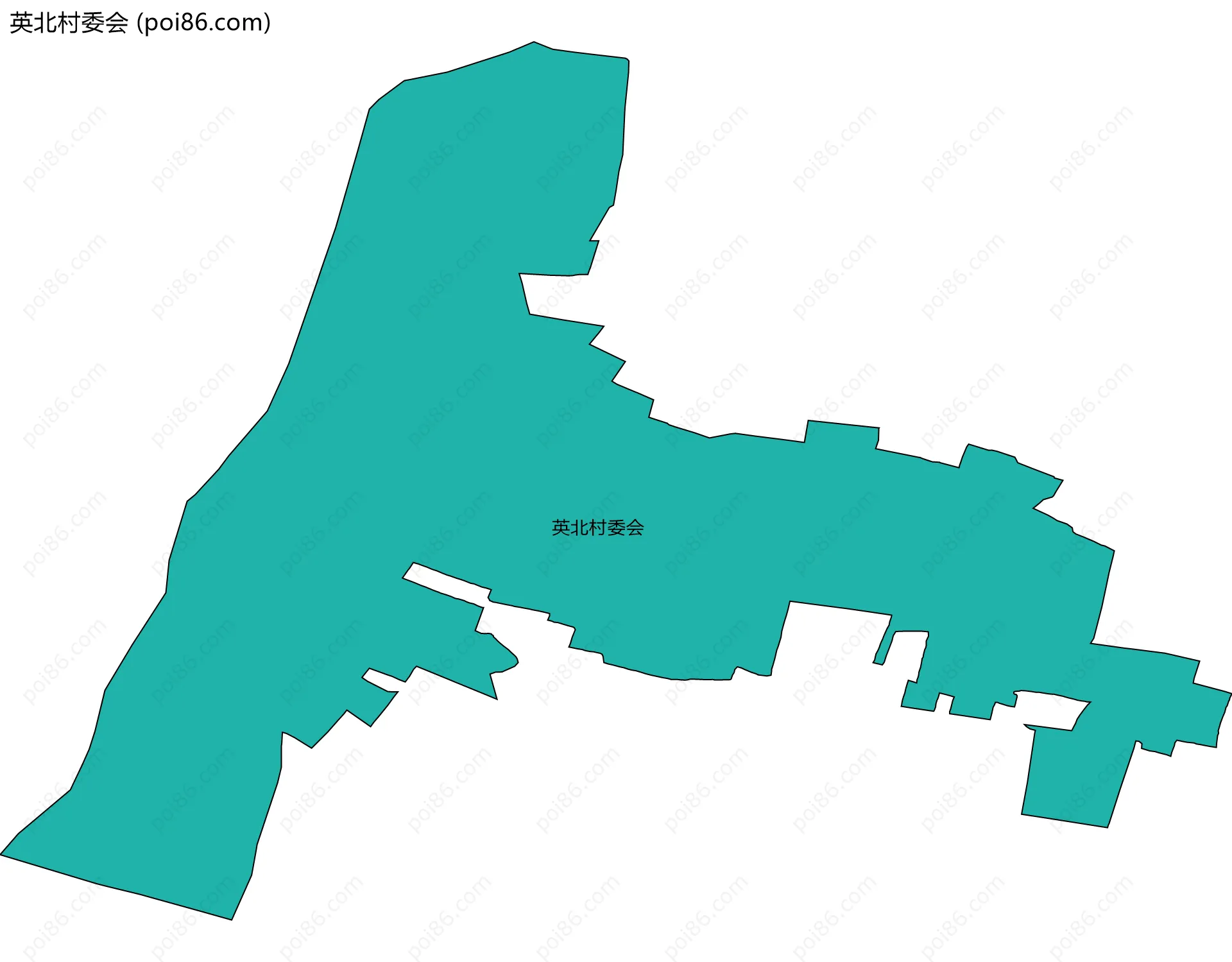 英北村委会边界地图