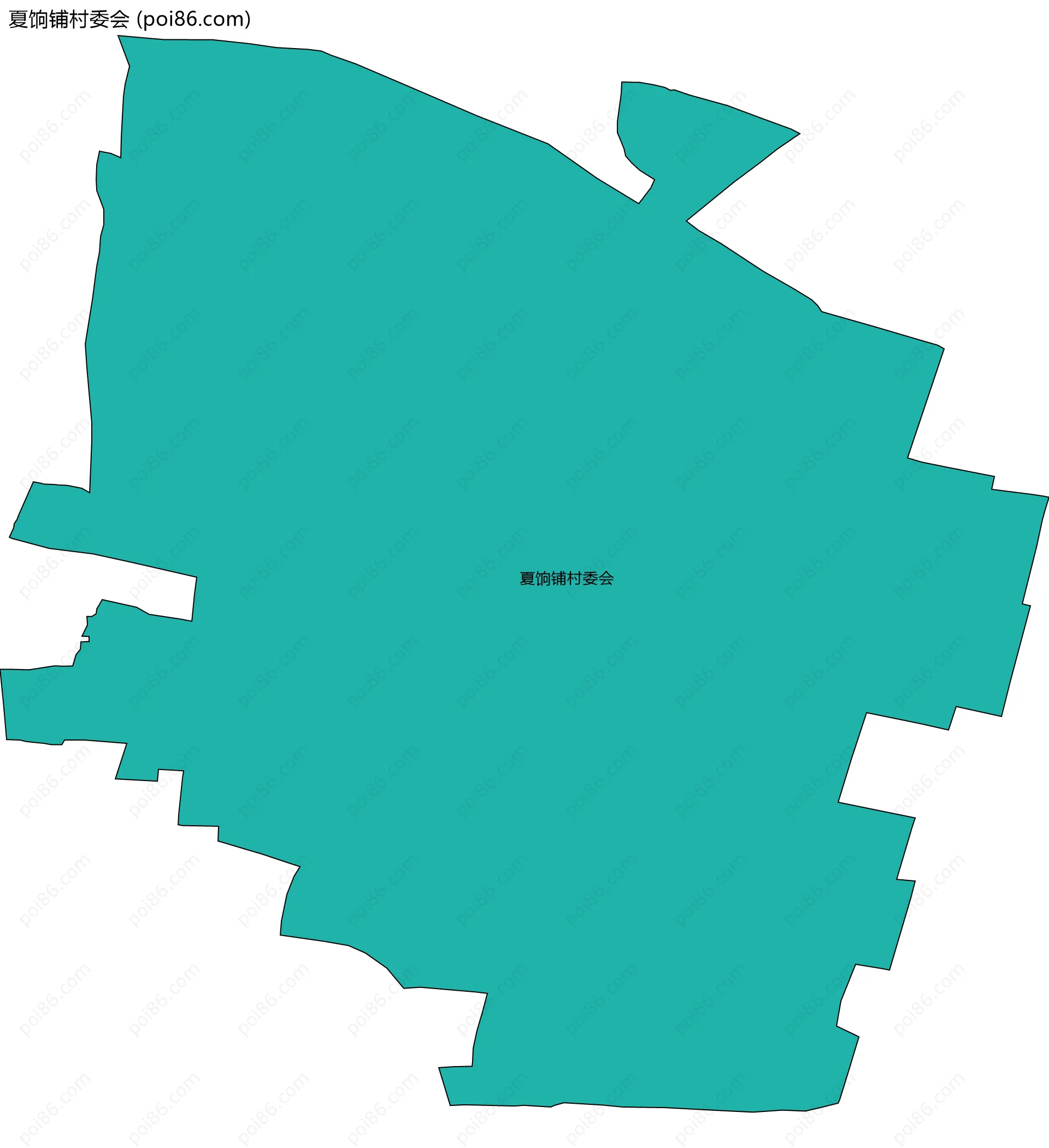 夏饷铺村委会边界地图