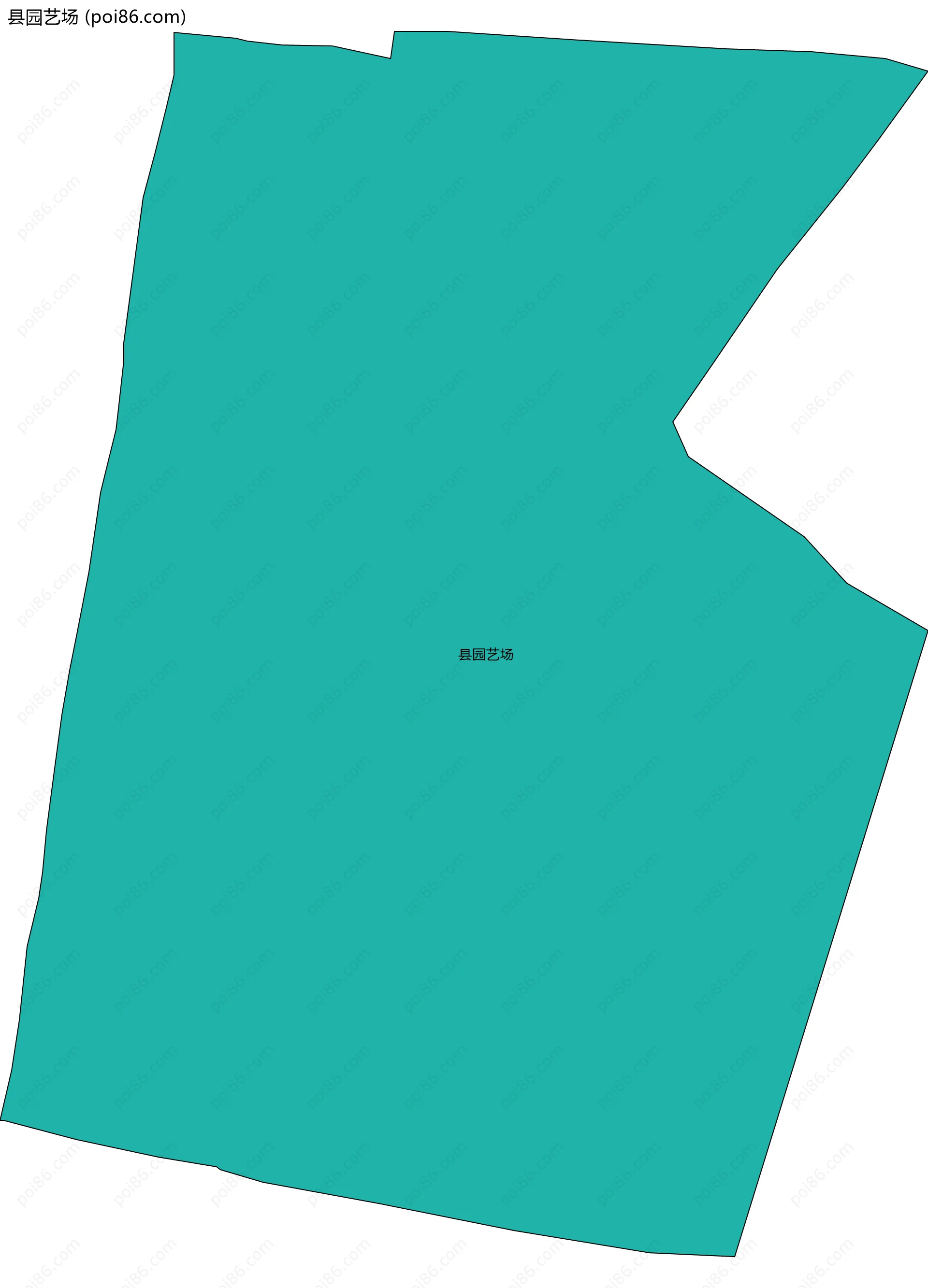 县园艺场边界地图