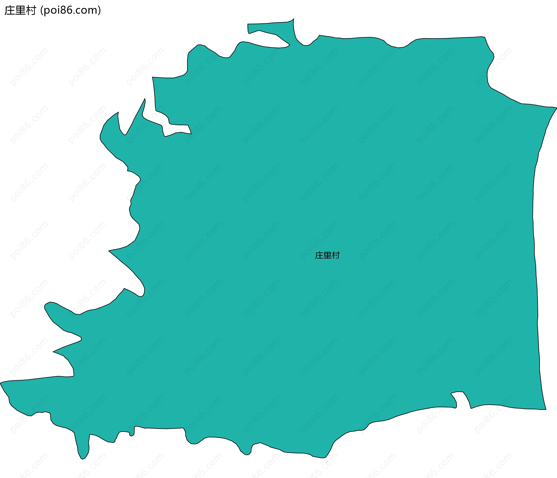 庄里村边界地图
