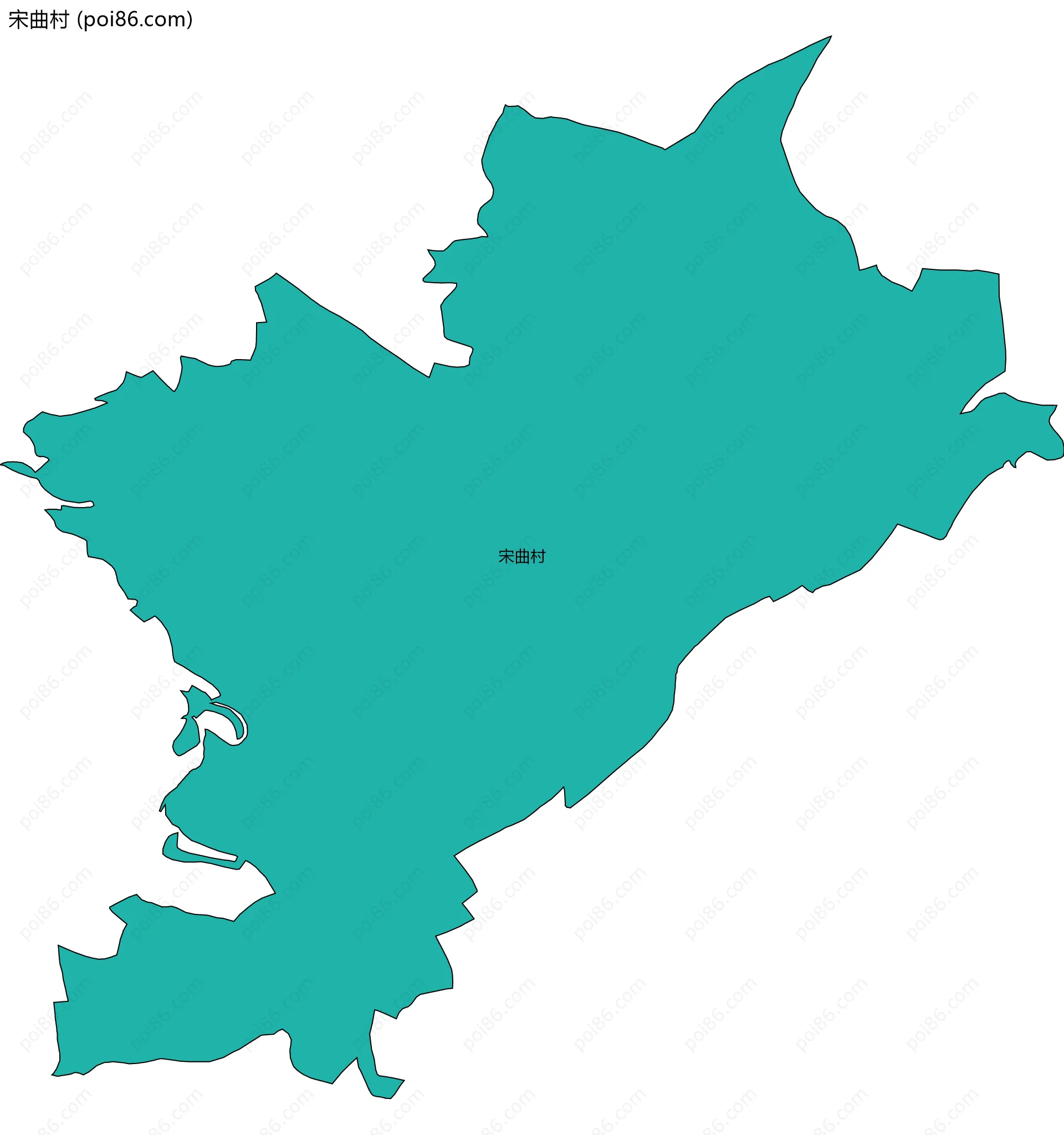 宋曲村边界地图