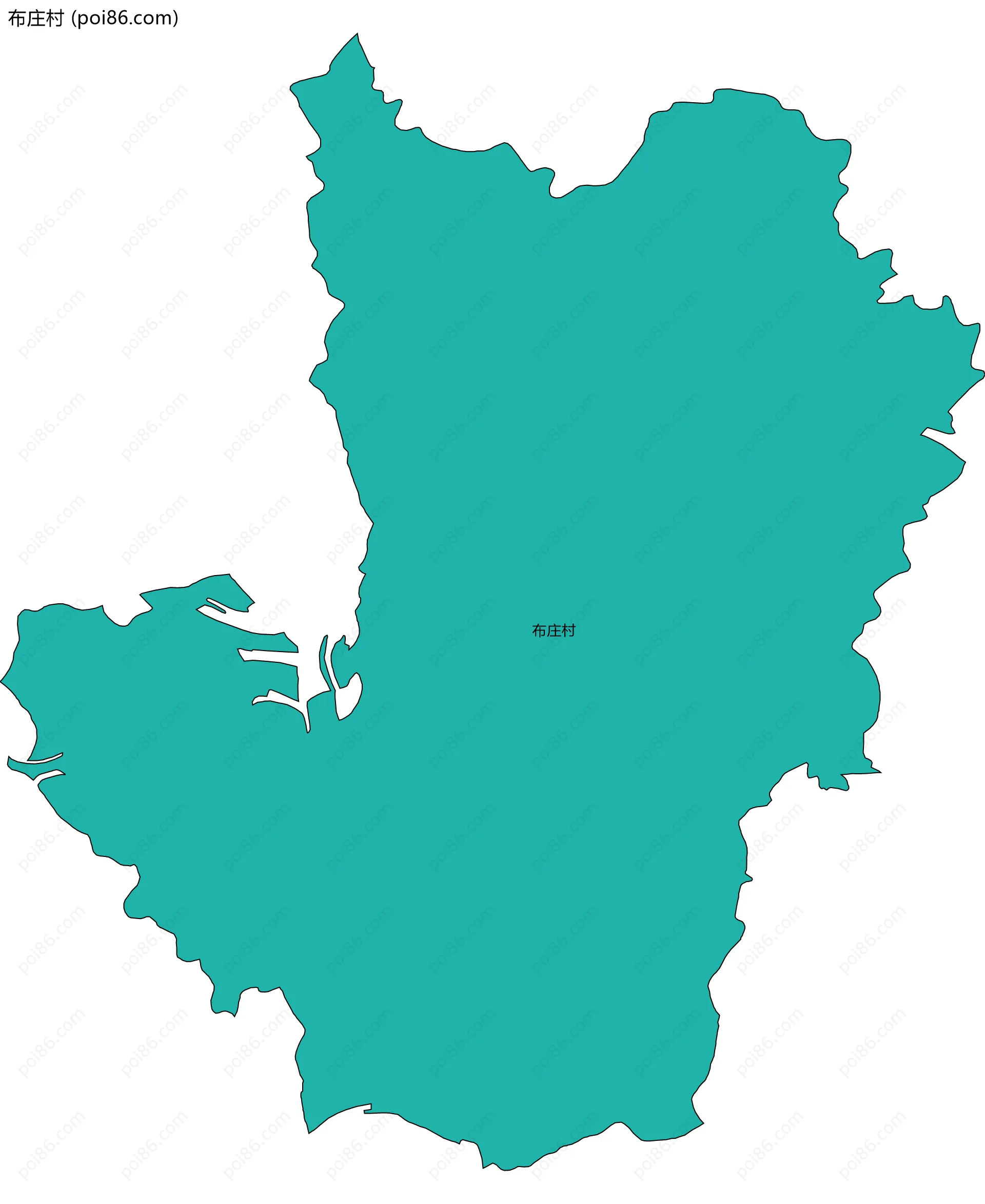 布庄村边界地图