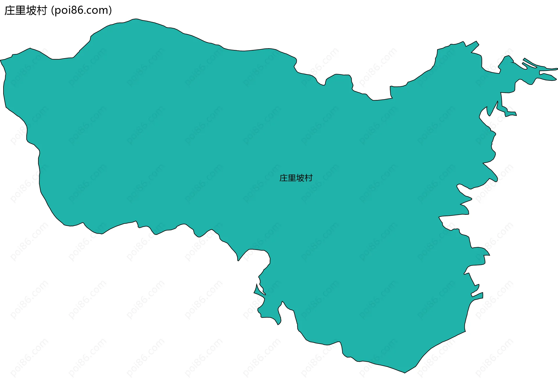 庄里坡村边界地图