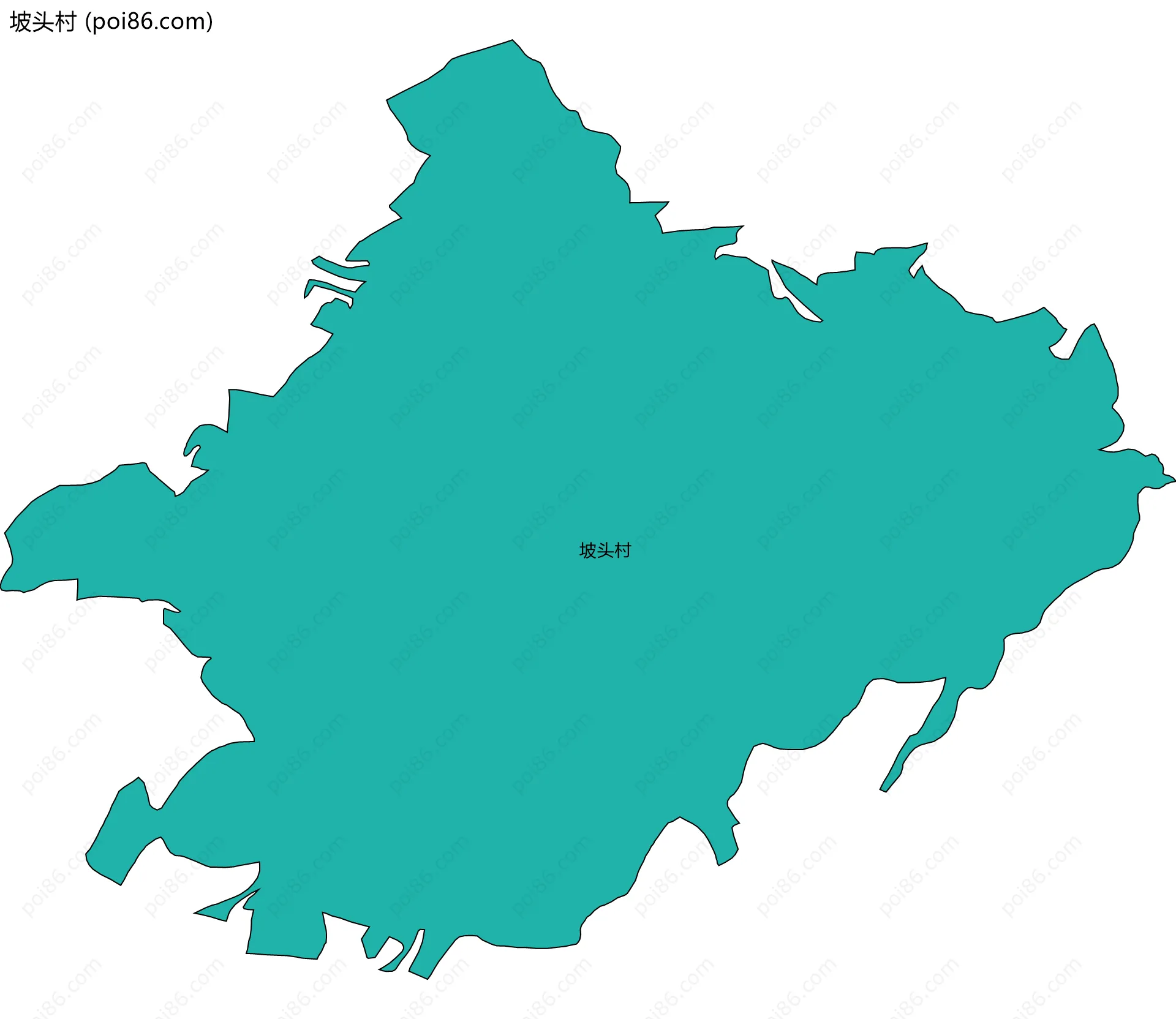 坡头村边界地图