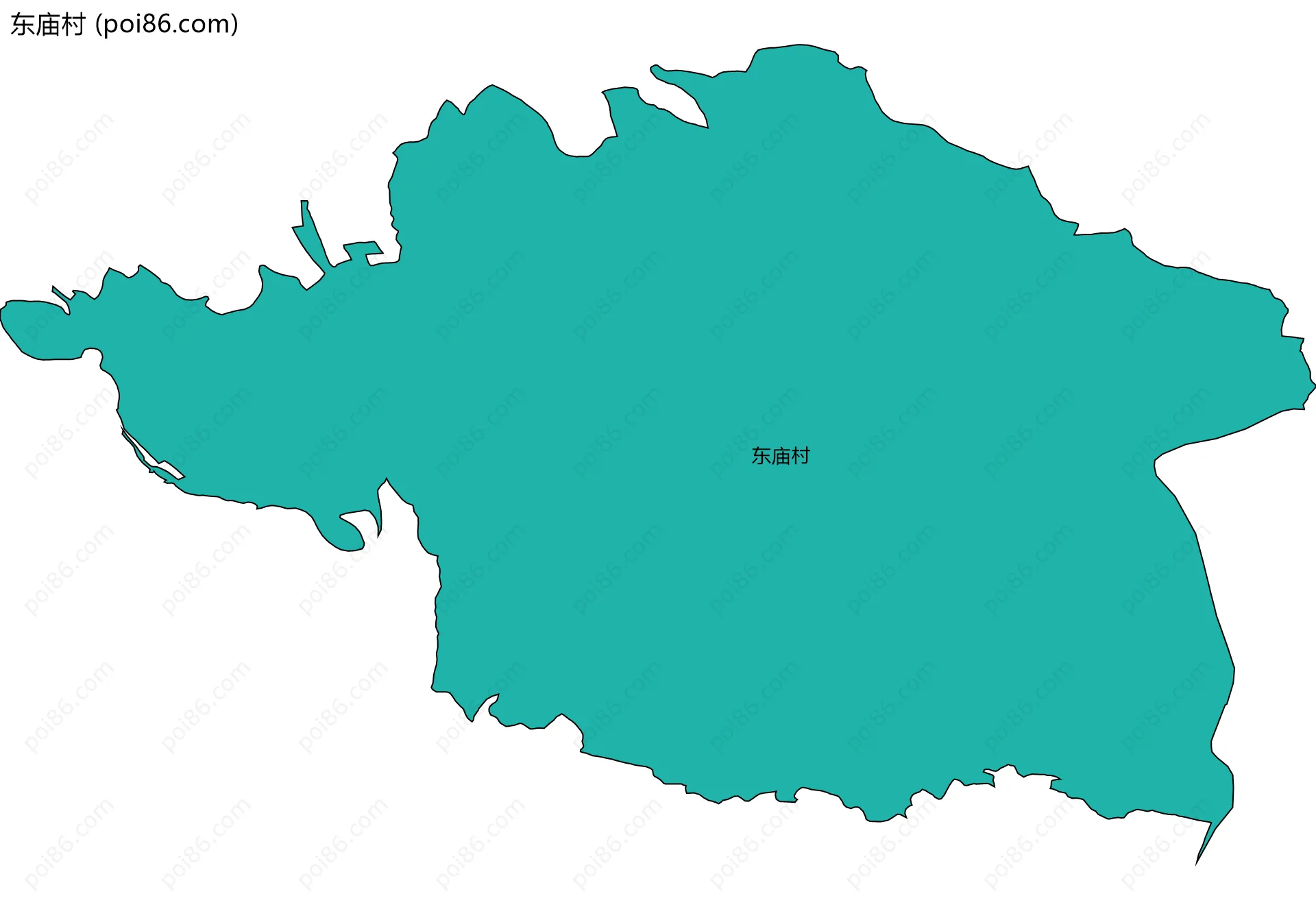 东庙村边界地图
