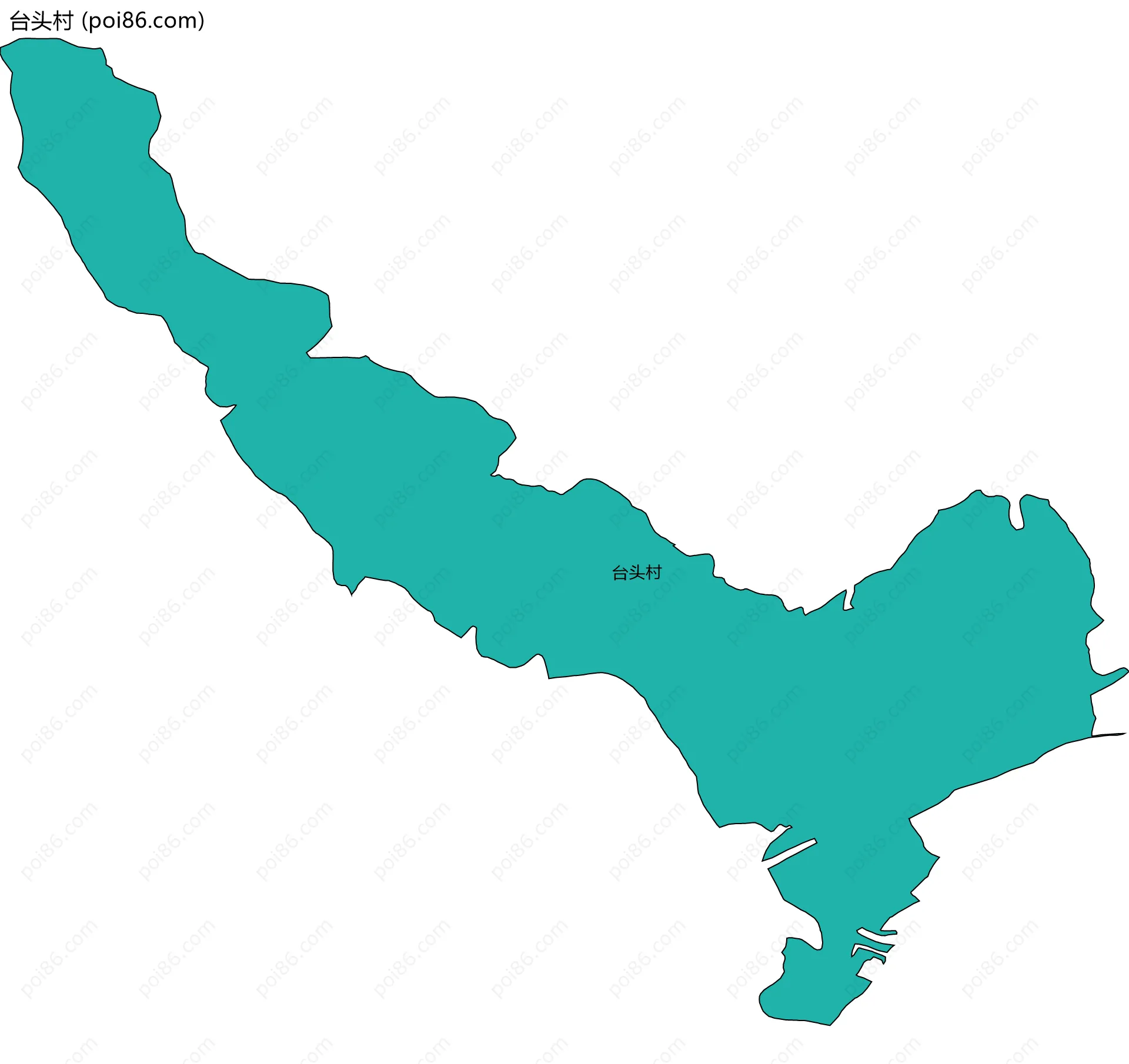 台头村边界地图