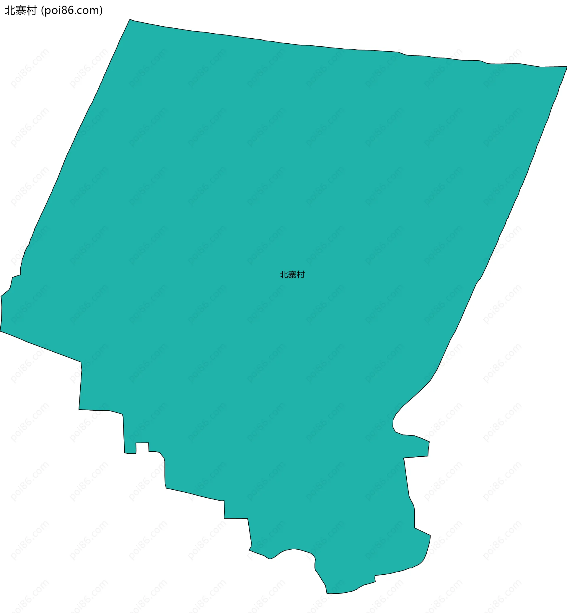 北寨村边界地图