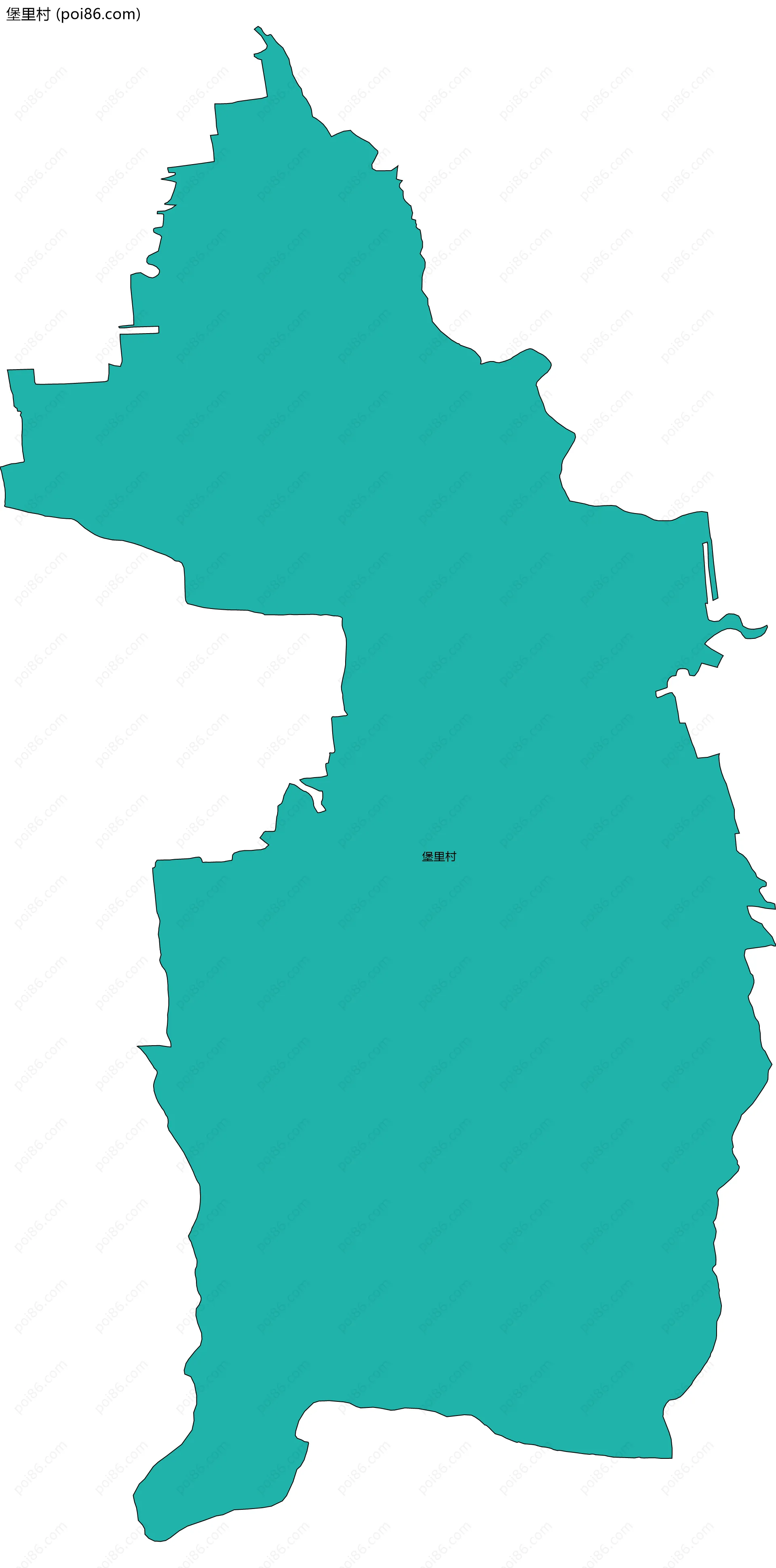 堡里村边界地图