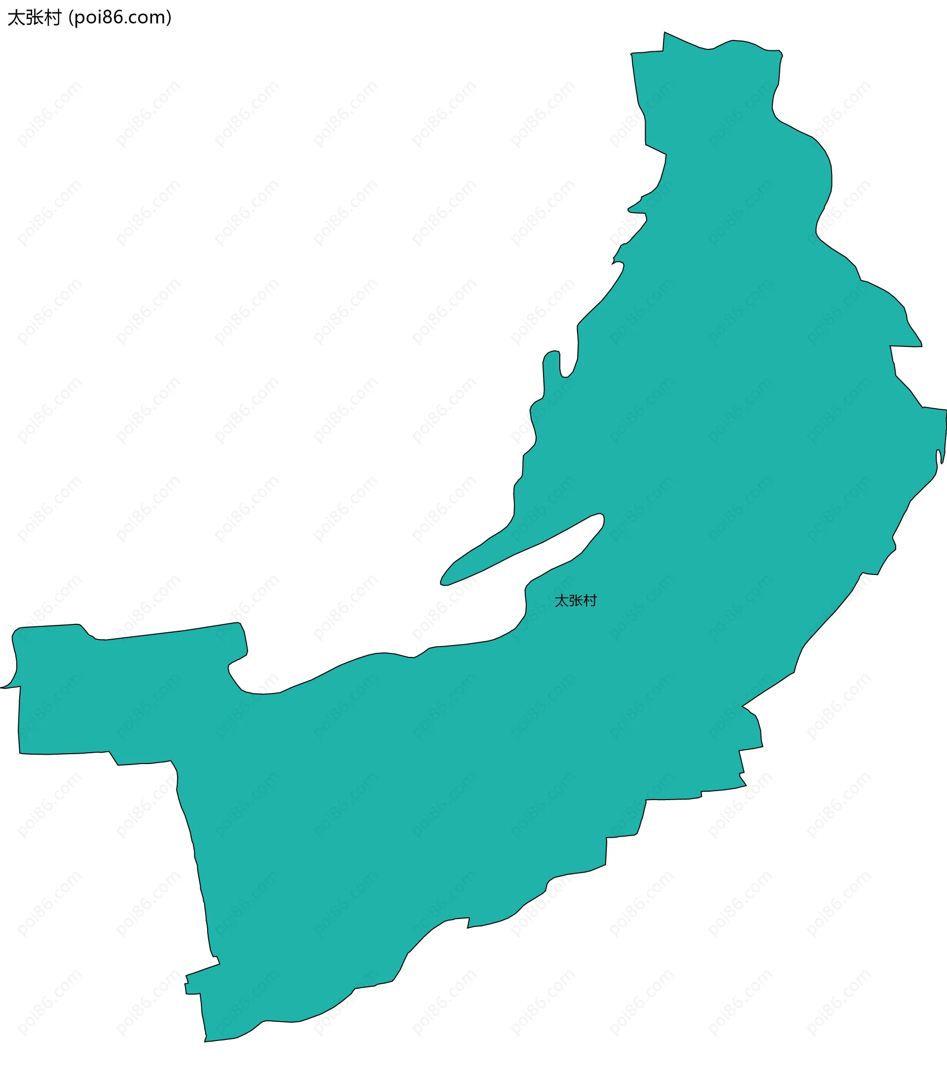 太张村边界地图