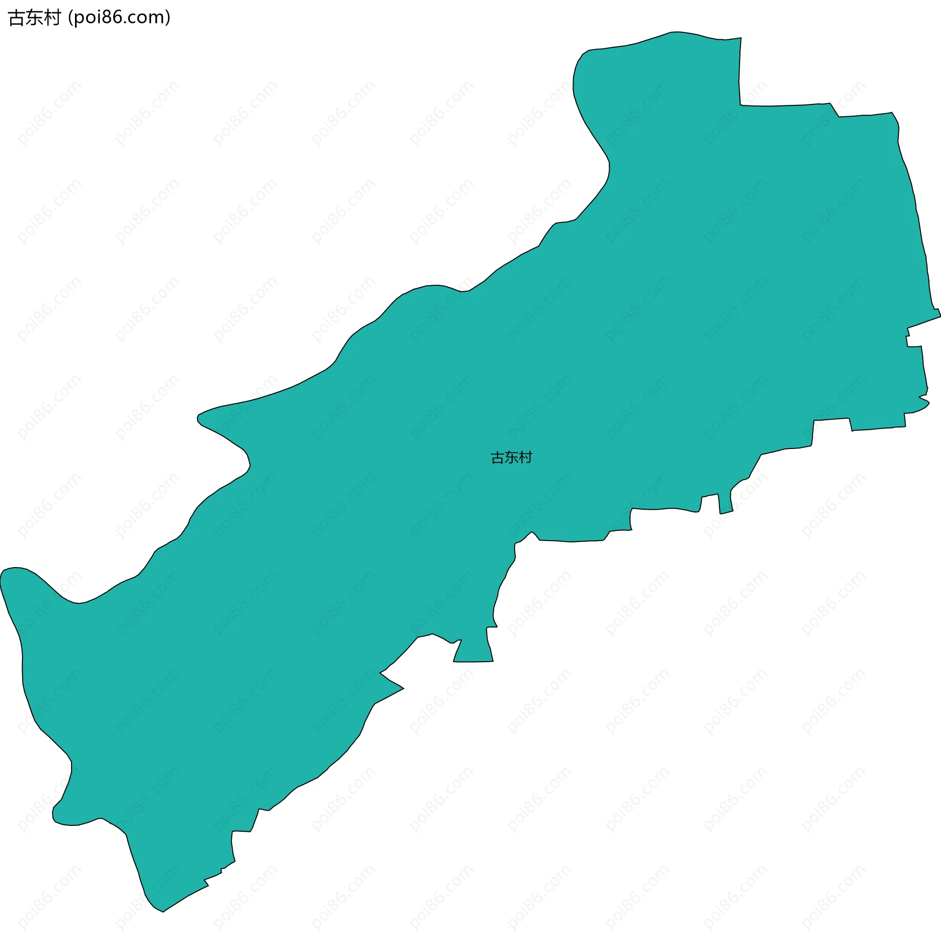 古东村边界地图