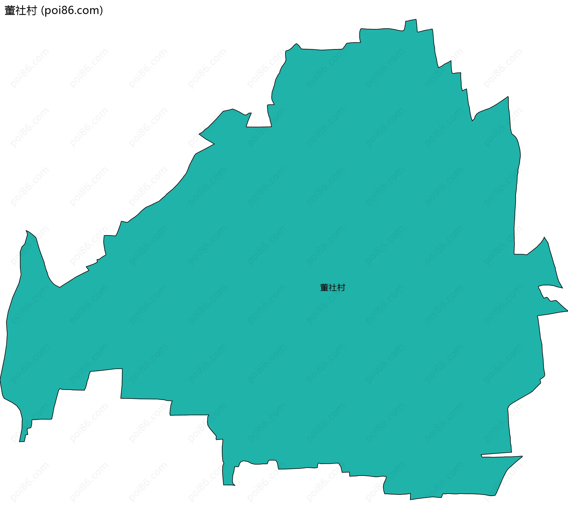 董社村边界地图